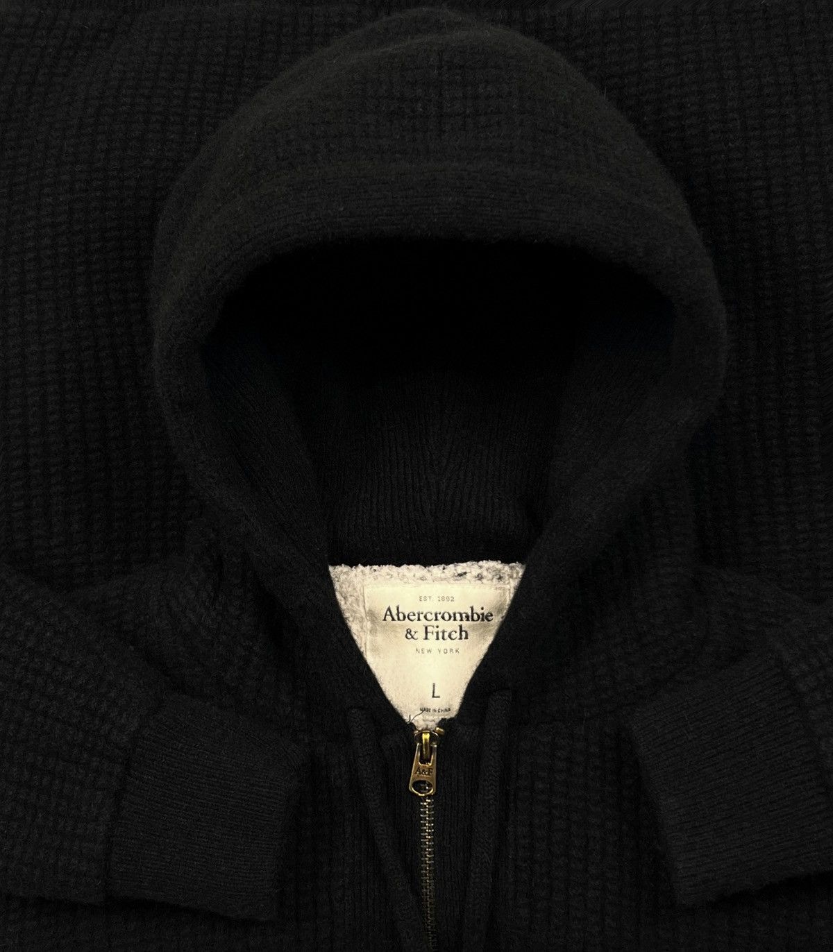 Abercrombie & Fitch Vintage Abercrombie & Fitch Y2K 00s Wool Hoodie Ifsixwasnine Size US L / EU 52-54 / 3 - 5 Thumbnail