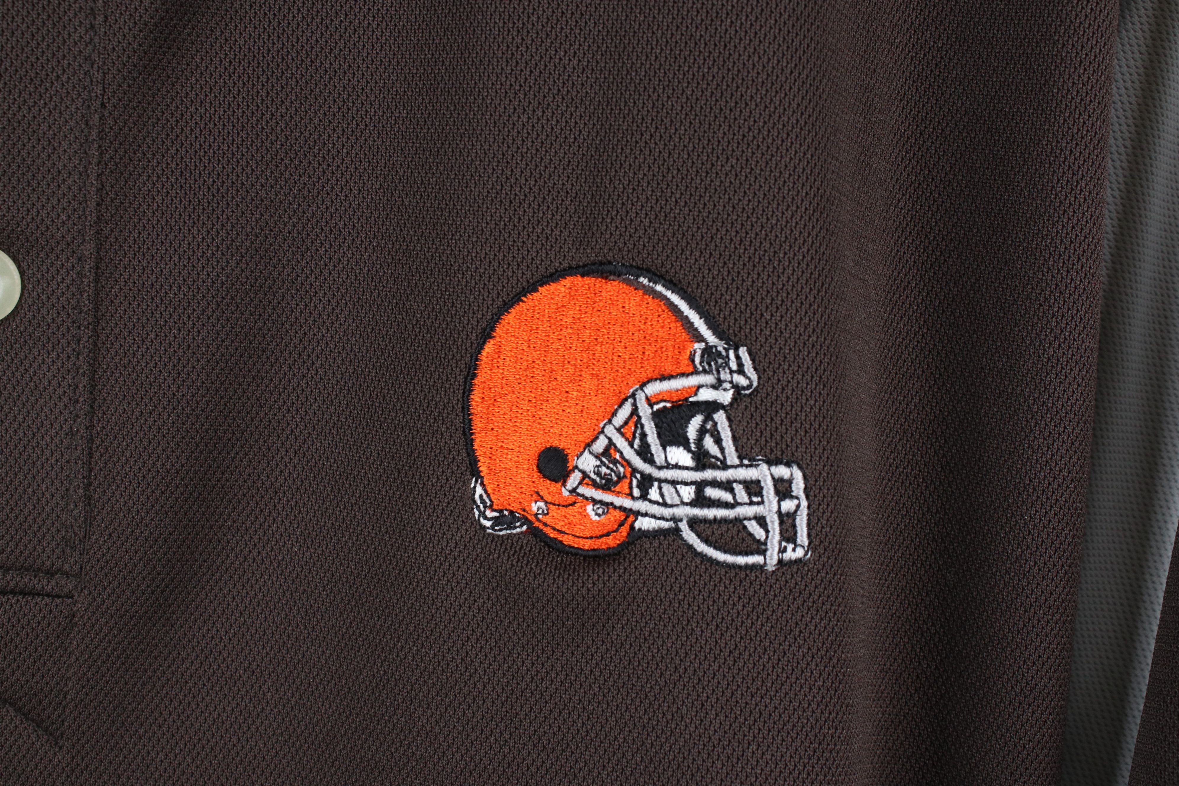Reebok × Vintage Deadstock Vintage Y2K Reebok Cleveland Browns Football Polo Size US L / EU 52-54 / 3 - 6 Thumbnail