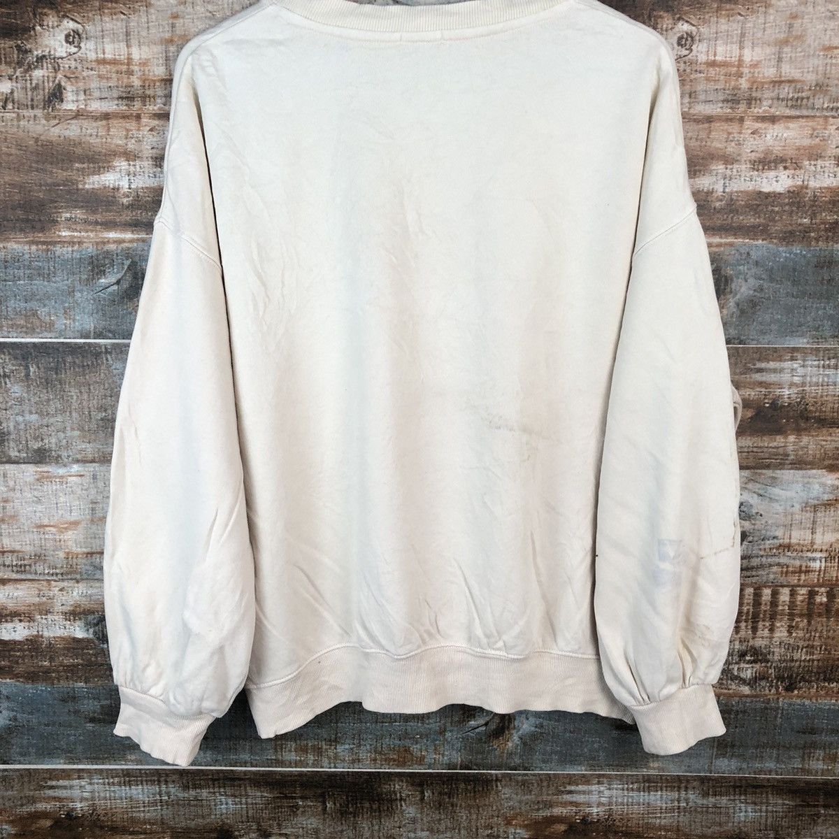 Japanese Brand COLZA teddy bear Cream Sweatshirt #A2021 Size US M / EU 48-50 / 2 - 14 Thumbnail
