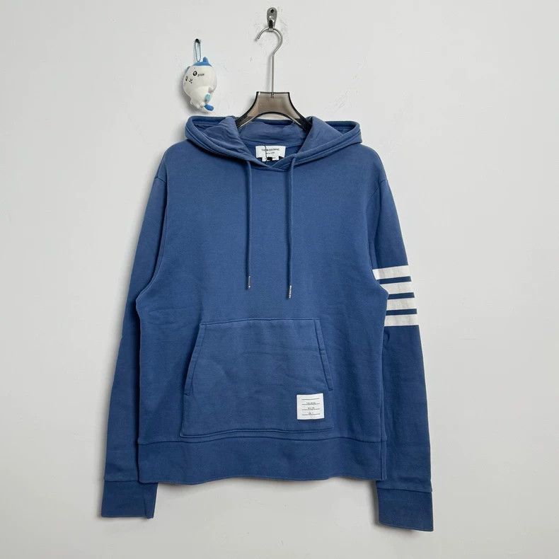 Thom Browne Thom Browne Blue Striped Hoodie-dmc Size US M / EU 48-50 / 2 - 1 Thumbnail