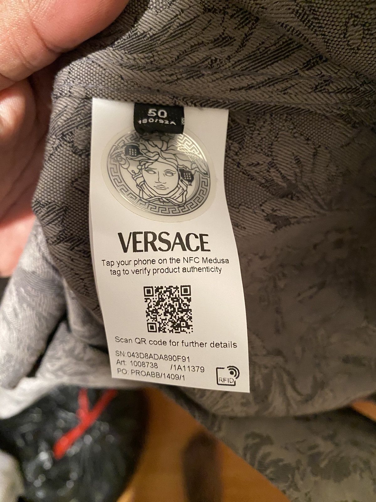 Versace Versace Blouson Barrocco Jacquard shirt Size US M / EU 48-50 / 2 - 6 Thumbnail