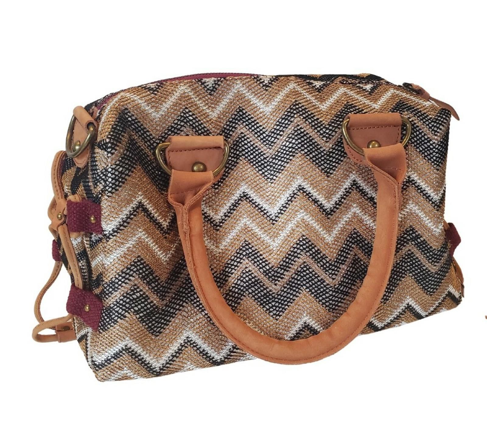 Other Anthropologie Miss Albright Ikat Simmer Chevron Purse Size ONE SIZE - 1 Thumbnail