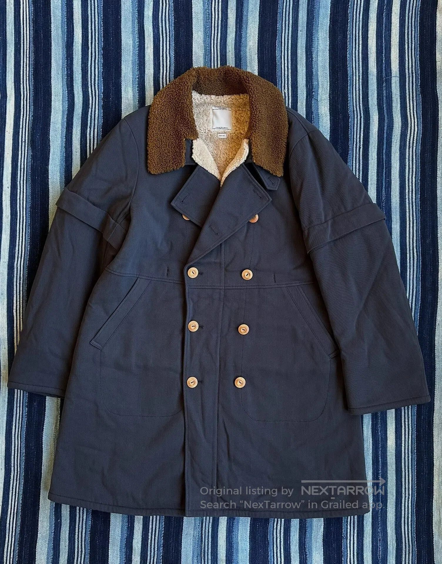 Visvim visvim howland sheepskin jacket navy blue. Size US L / EU 52-54 / 3 - 1 Thumbnail