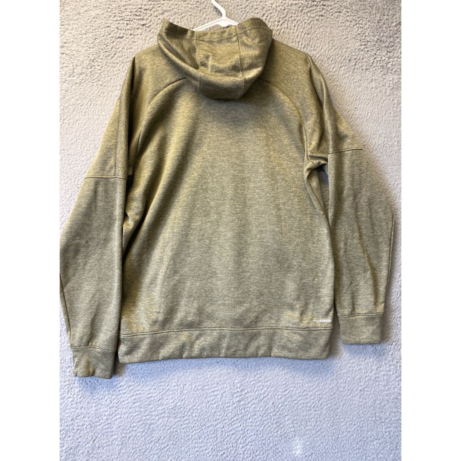Adidas ADIDAS Hoodie Mens Large Forest Green Pullover Sweatshirt Logo Size US L / EU 52-54 / 3 - 7 Thumbnail