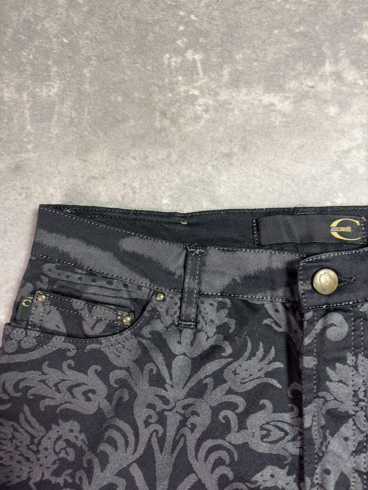 Just Cavalli 00s Just Cavalli Baroque Animal Flared Denim Jeans 30 Rare Size US 30 / EU 46 - 6 Thumbnail