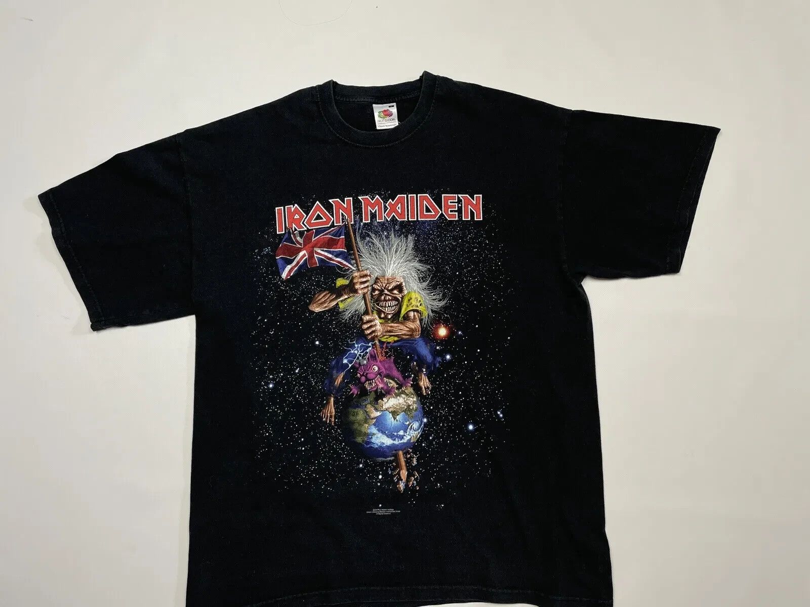 Fruit Of The Loom VINTAGE 2000s Y2K IRON MAIDEN DOWNLOAD FESTIVAL 2007 SHIRT Size US L / EU 52-54 / 3 - 3 Thumbnail