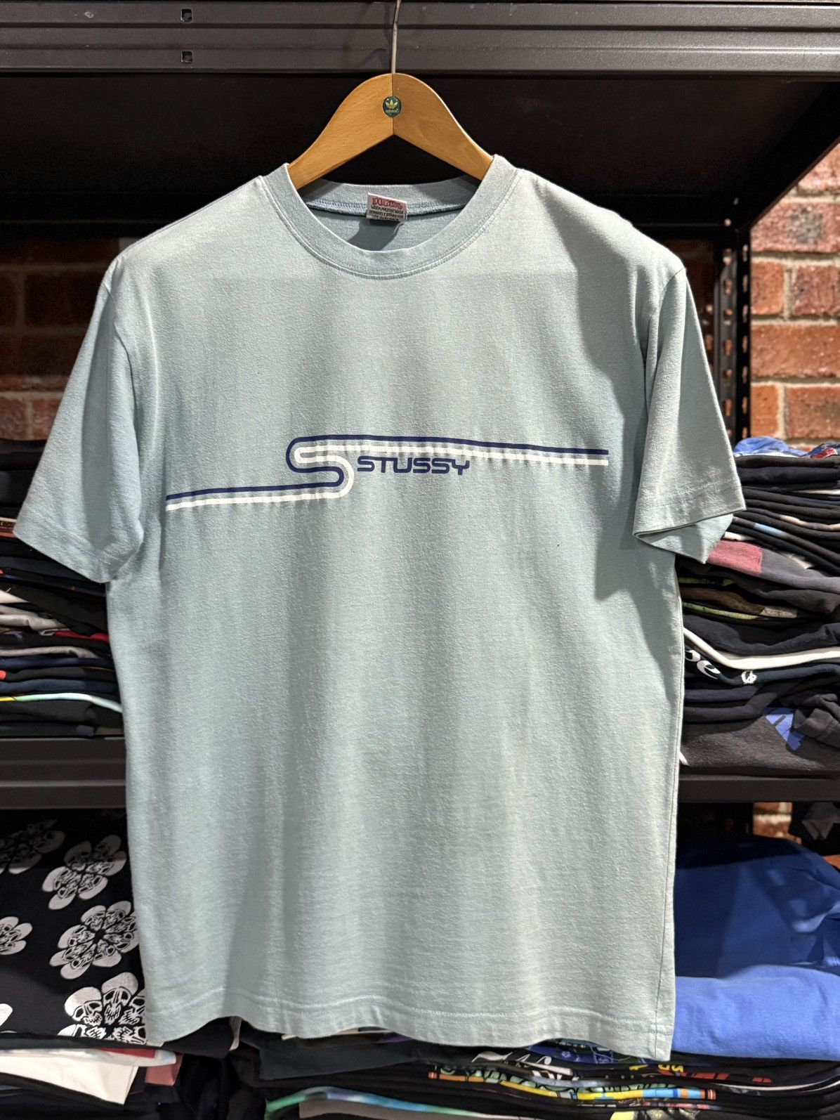 Stussy × Vintage Vintage 90s Stussy Skateboard Faded Australia Tee Size US M / EU 48-50 / 2 - 1 Thumbnail