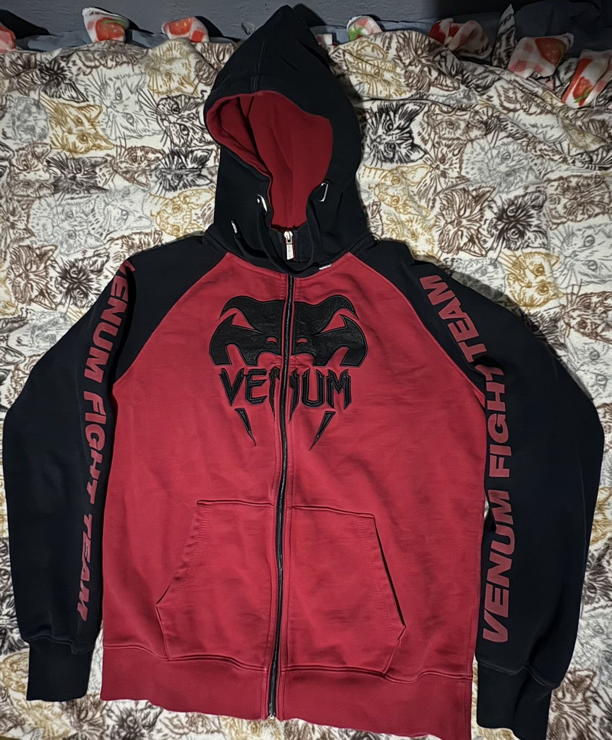 Vintage Y2k Embroidered Zip up Venum Size US M / EU 48-50 / 2 - 1 Thumbnail