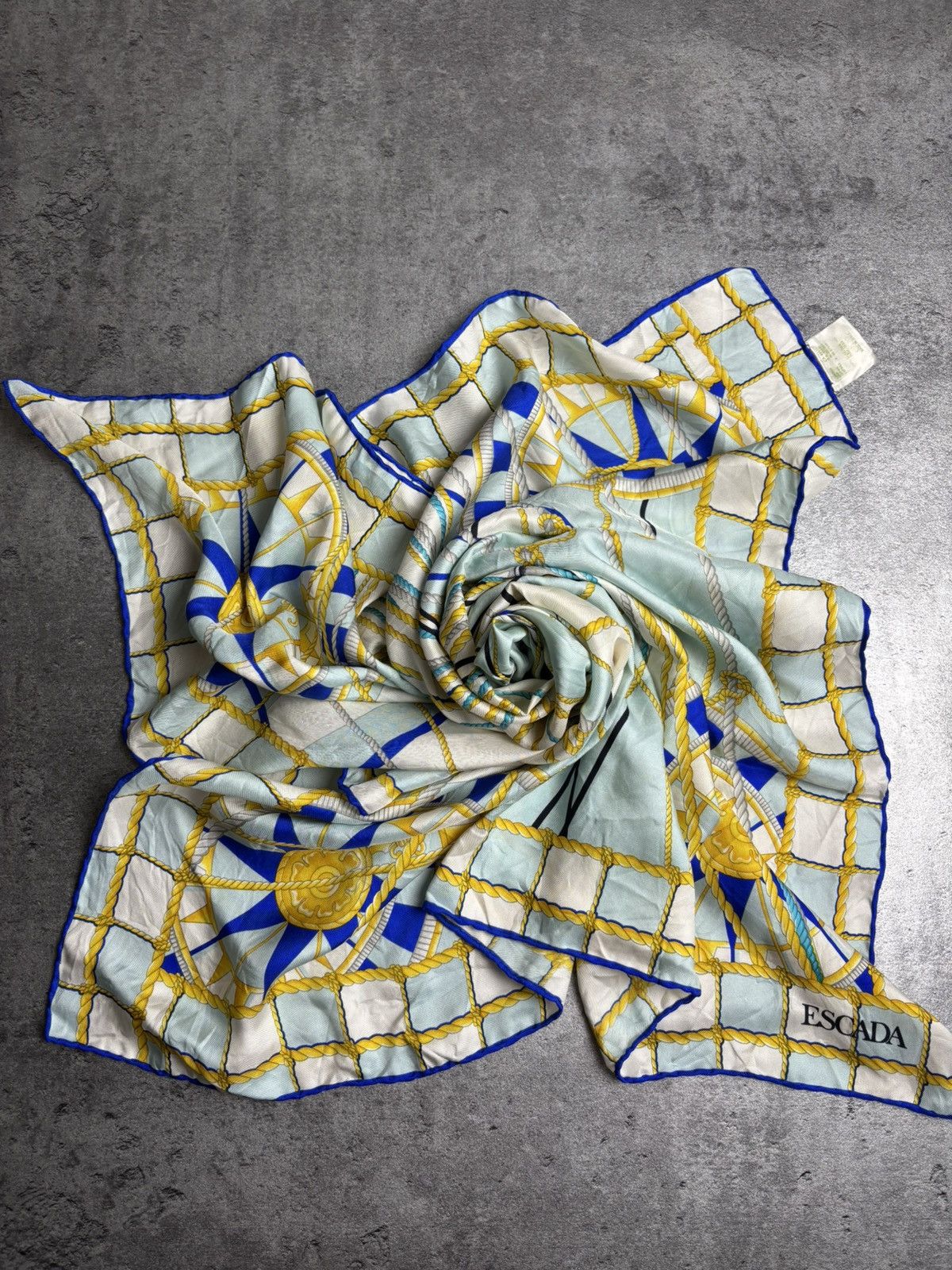 Escada Big Silk Scarf Vintage Size ONE SIZE - 1 Thumbnail