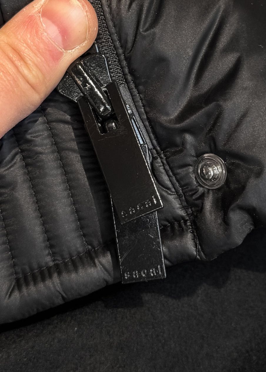 Sacai Sacai Black Wool Nylon Padded Jacket - 2 JP Size M / US 6-8 / IT 42-44 - 8 Thumbnail