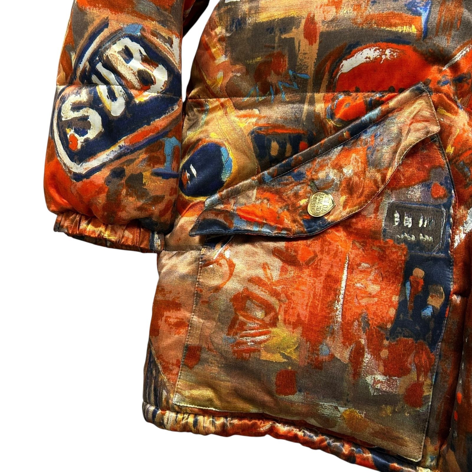 Iceberg VTG 90s CENTO CENTO ICEBERG PUFFER BOMBER JACKET ART SIZE 42 Size M / US 6-8 / IT 42-44 - 3 Thumbnail