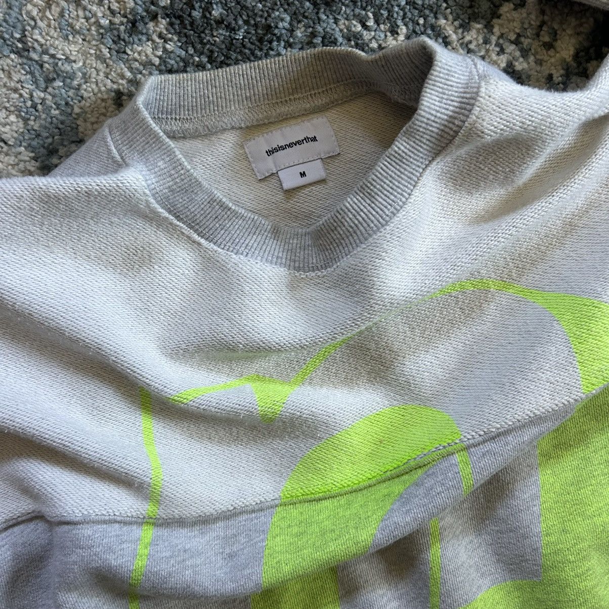 thisisneverthat 2019 SE/SP01-010224 tnt heather ash grey patchwork crewneck Size US M / EU 48-50 / 2 - 12 Thumbnail
