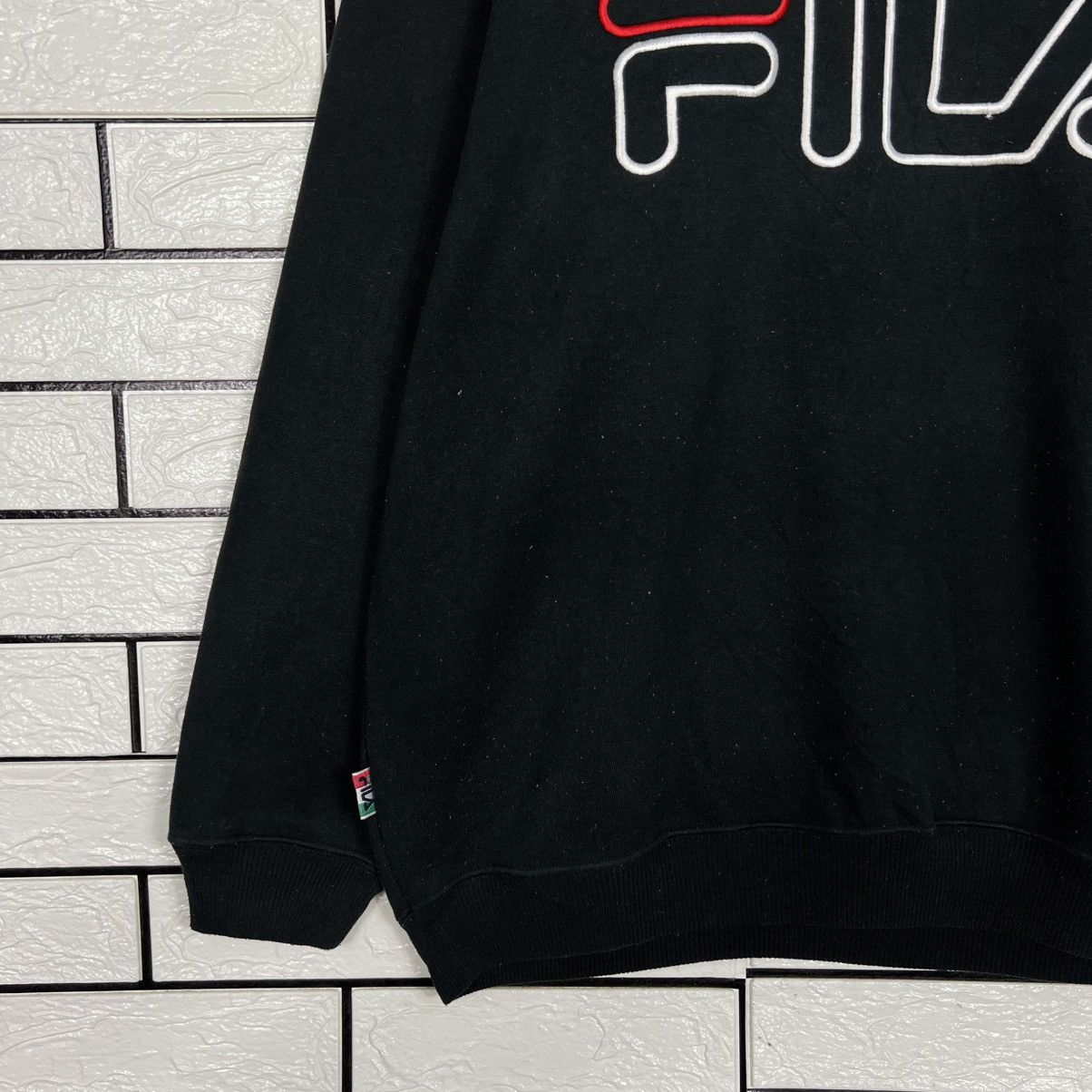 Fila FILA Embroidered Big Logo Crewneck Sweatshirt #4079-C185 Size US L / EU 52-54 / 3 - 6 Thumbnail