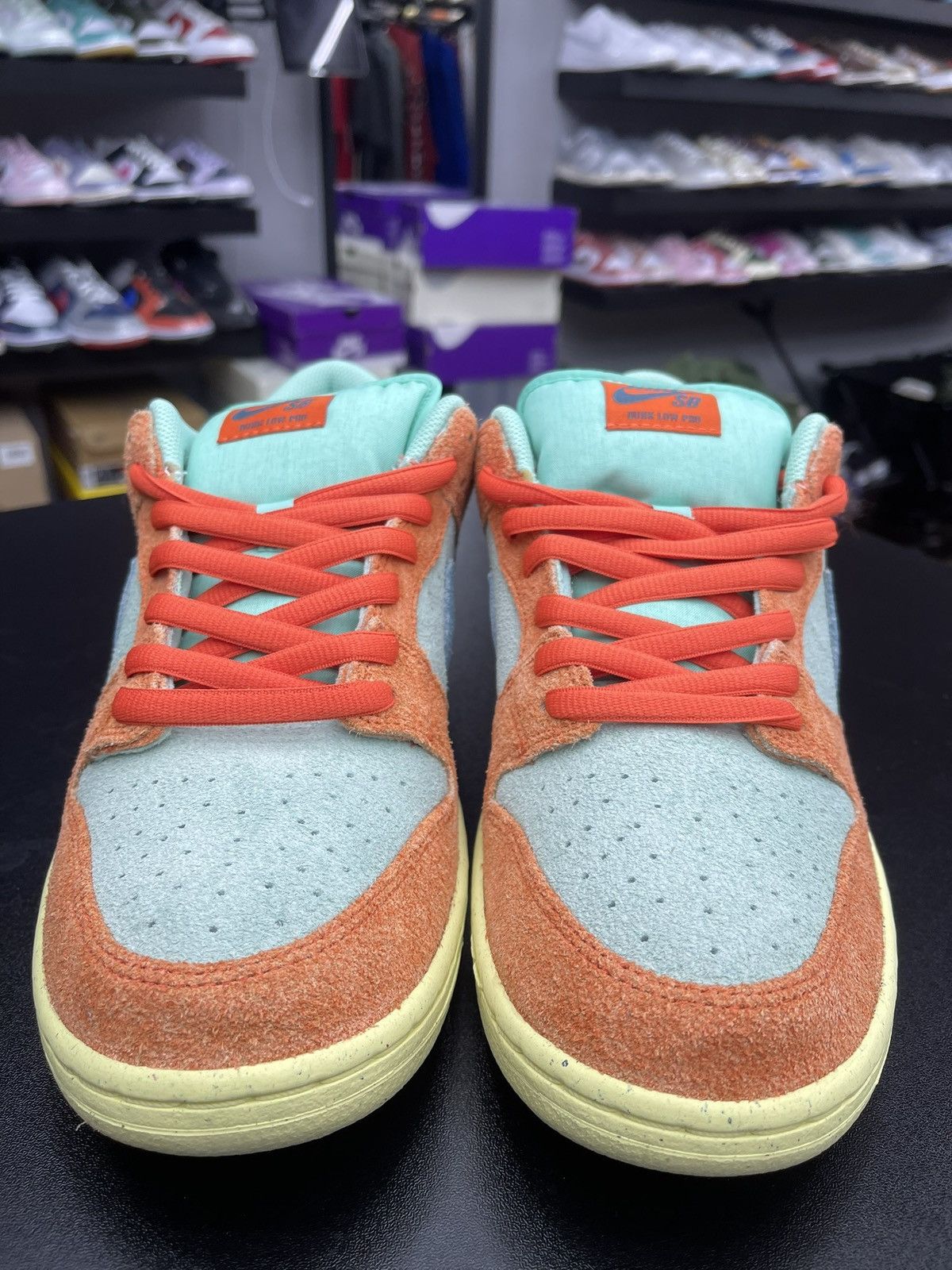 Nike Size 11 - Nike Dunk Low SB Orange Emerald Rise Size US 11 / EU 44 - 2 Thumbnail