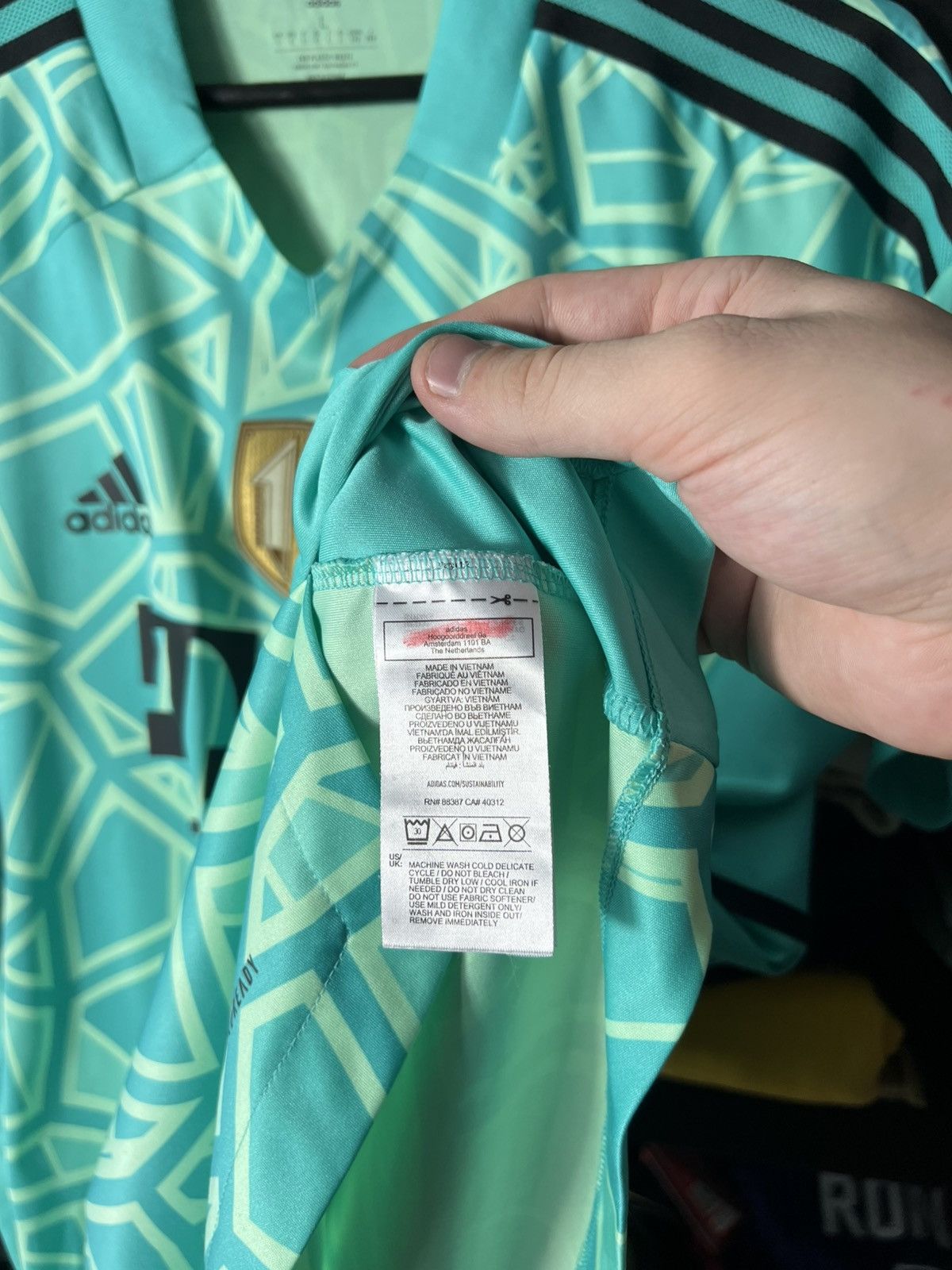 Adidas Adidas FC Bayern Munich Sommer #27 Football Jersey Shirt Size US L / EU 52-54 / 3 - 17 Thumbnail
