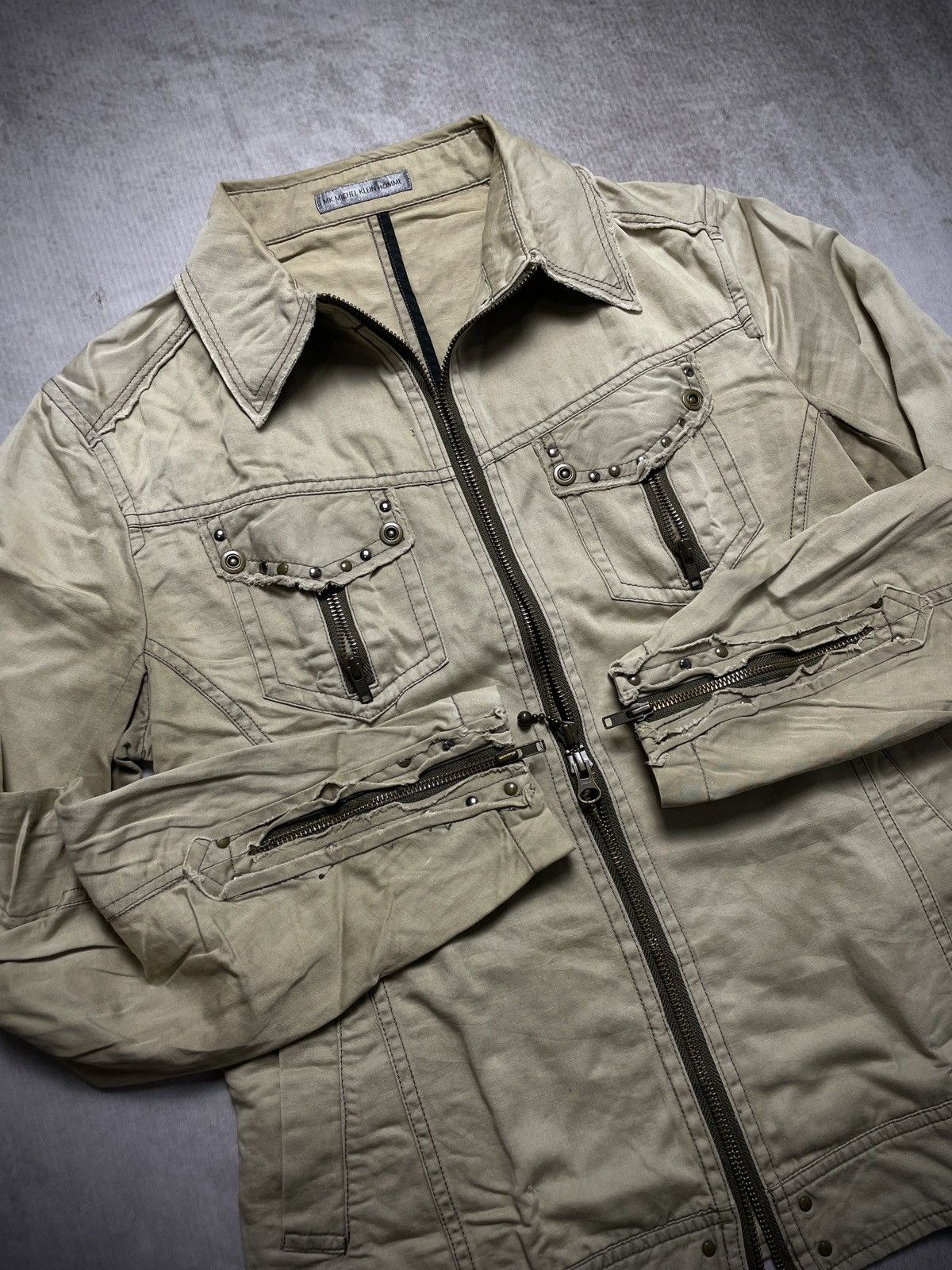 14th Addiction 2000’s Michel Klein Homme - Apocalypse Style Bikers Jacket Size US M / EU 48-50 / 2 - 6 Thumbnail