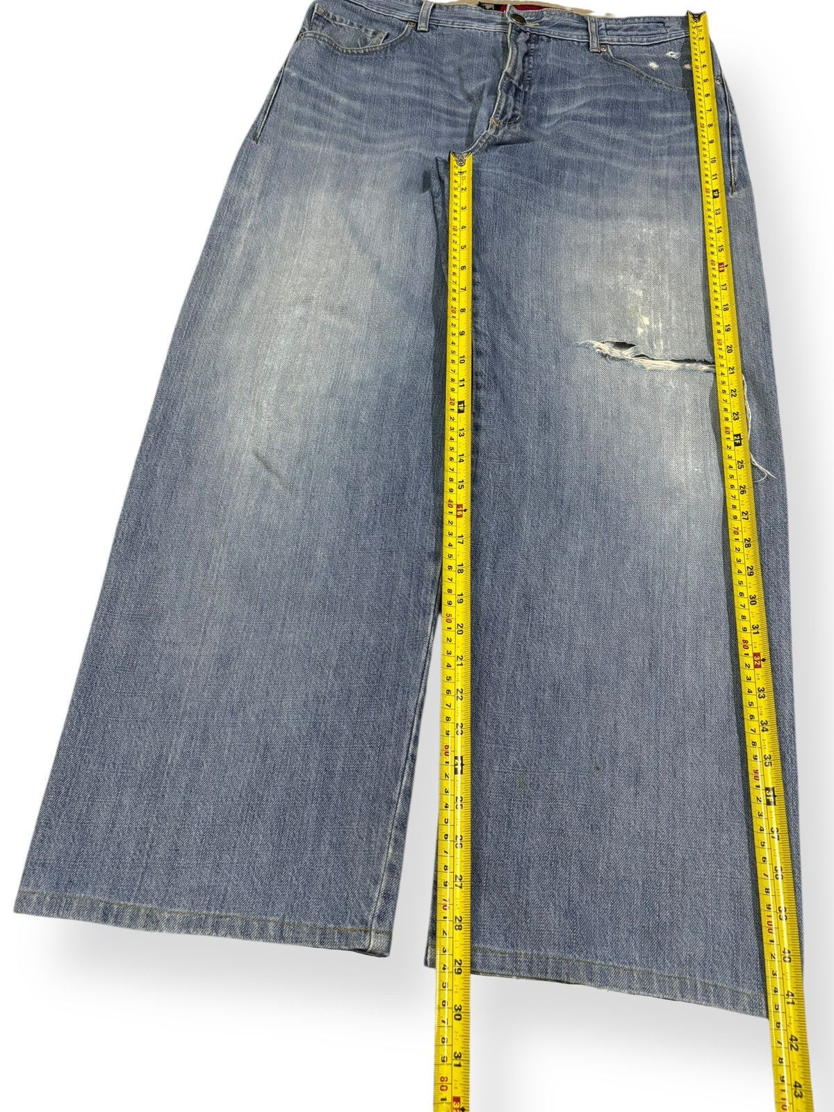 Oakley Y2K Oakley Software Industrial Denim Baggy Distressed Jeans Size US 36 / EU 52 - 12 Thumbnail