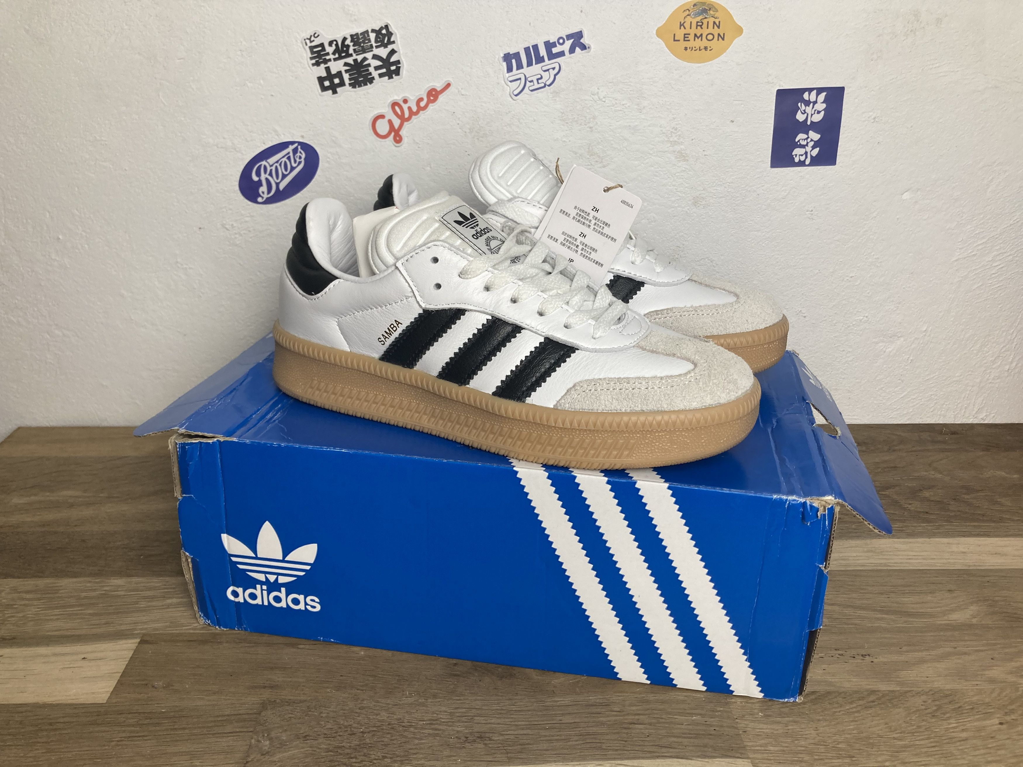 Adidas Womens Adidas sambae xlg US 6 Leather Like New EU 38.5 Size US 6 / IT 36 - 6 Thumbnail