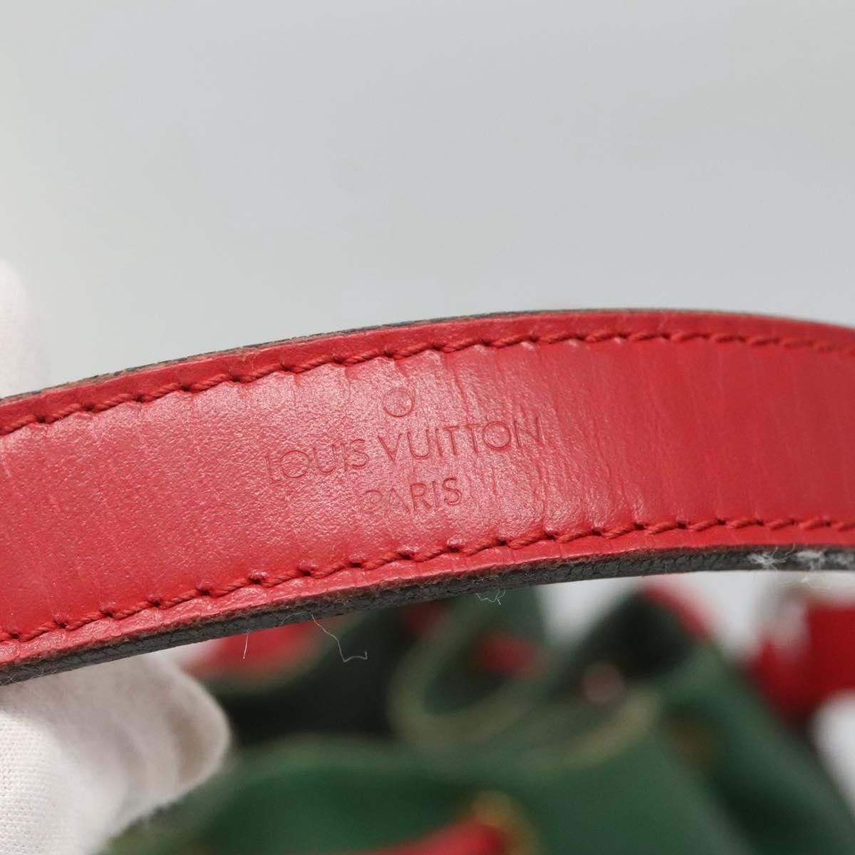 Louis Vuitton LOUIS VUITTON Epi Petit Noe Shoulder Bag Bicolor Green Red Size ONE SIZE - 9 Thumbnail
