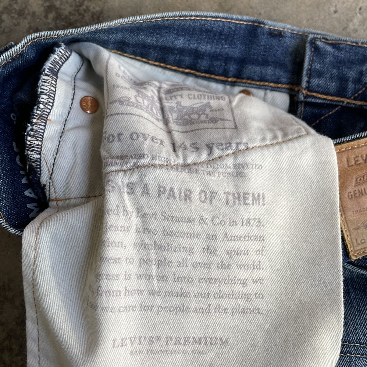 Levi's Vintage Clothing 🔥Vintage Levis 505 Big E Stoned Washed Ripped Denim Jeans Size US 29 - 15 Thumbnail