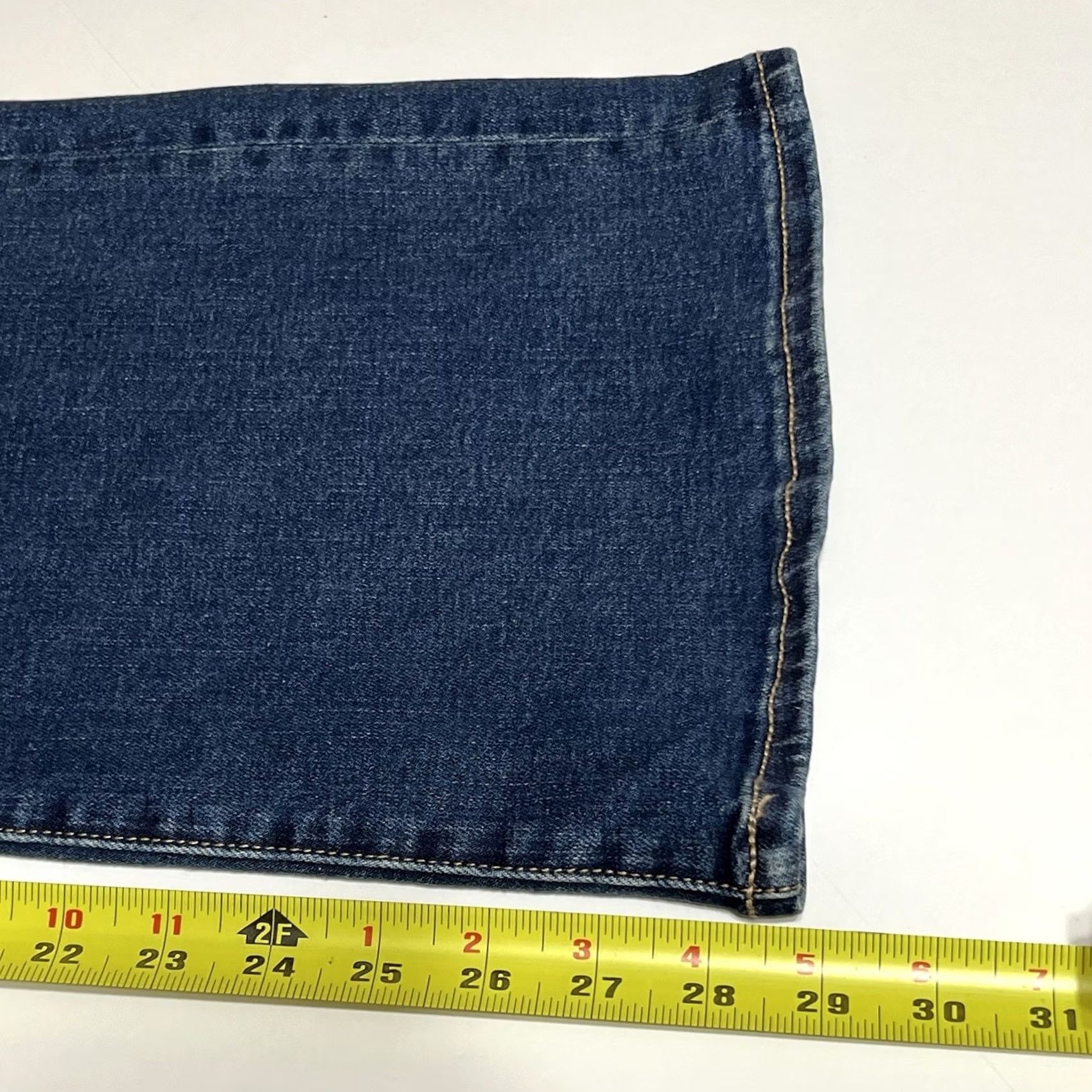 American Eagle Outfitters American Eagle Jeans Womens 14 Short Bootcut 5-Pocket Denim Blue Super Stretch Regular Rise Mid Size 36" / US 14 / IT 50 - 6 Thumbnail