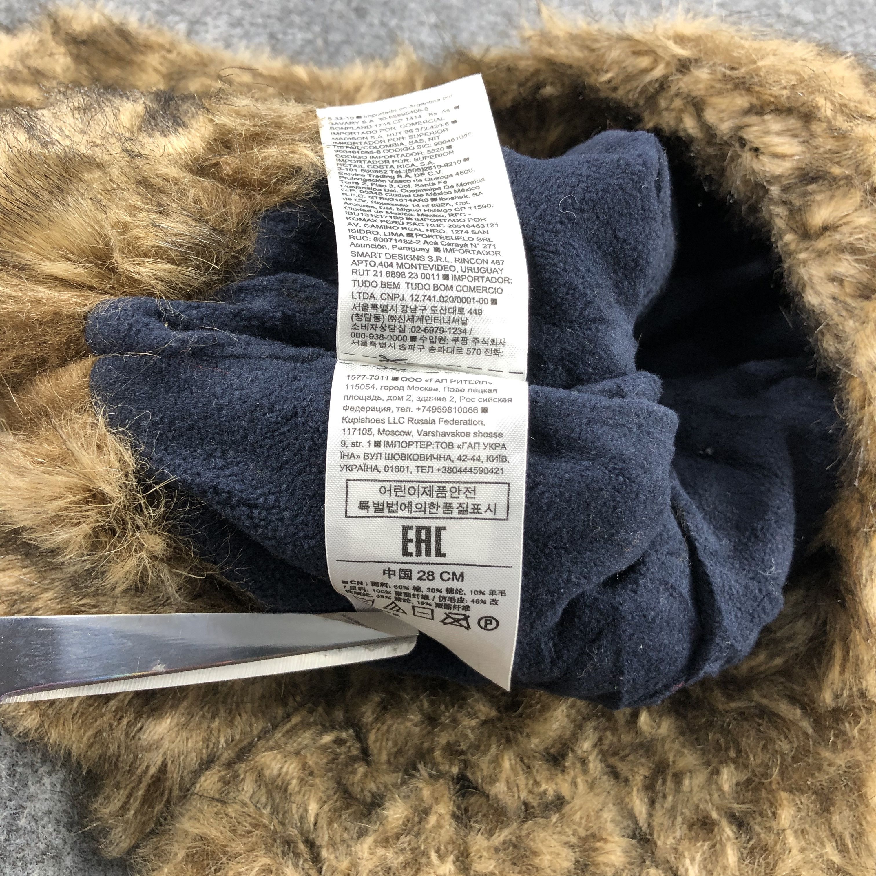 Gap GAP Bomber Hat Rex Rabbit Fur Trapper Hat Beanie B338 Size ONE SIZE - 7 Thumbnail