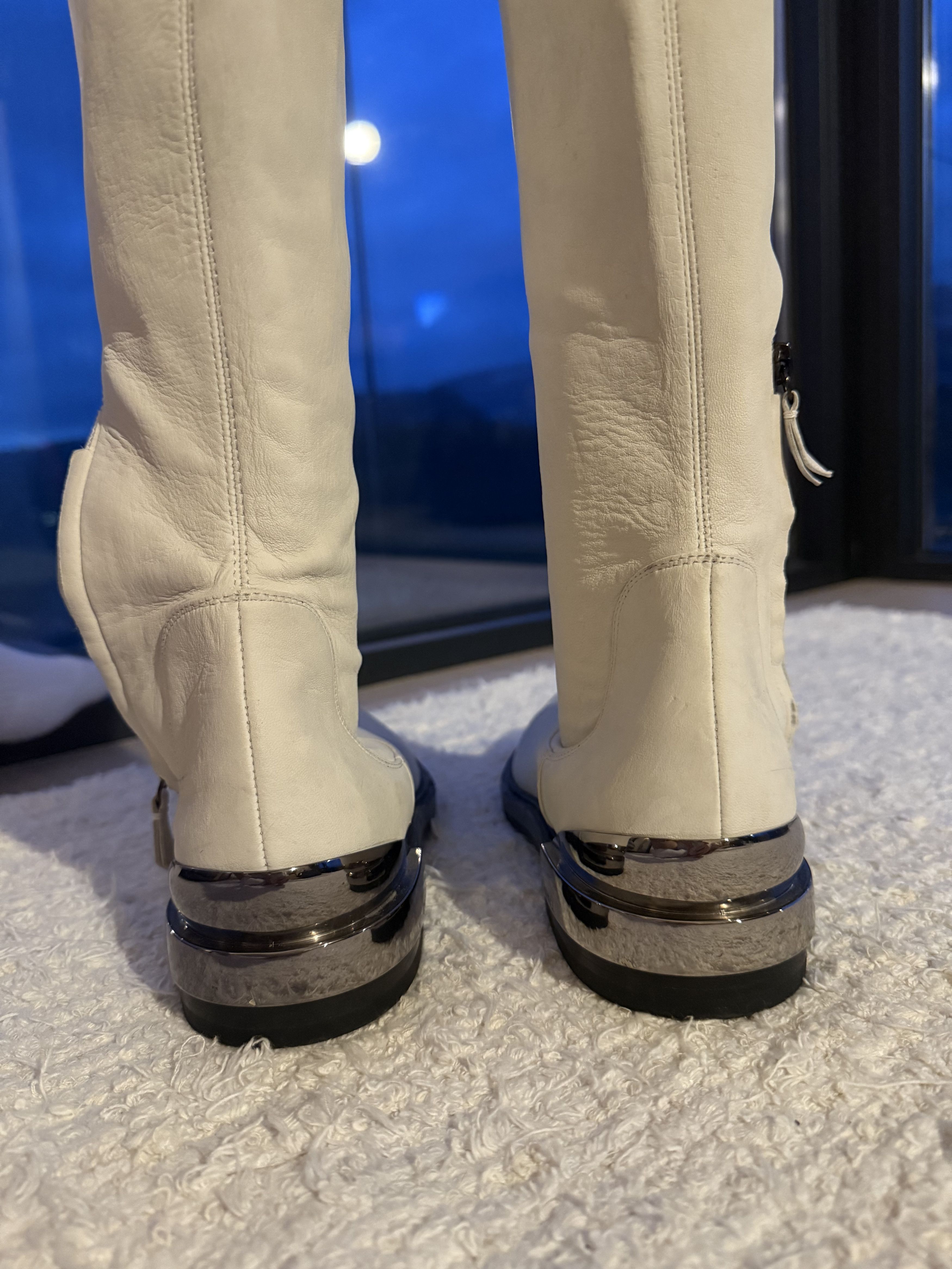Casadei "Équinox Haute Boots" – Luxury Knee-High Platform Boots Size US 8.5 / IT 38.5 - 5 Thumbnail