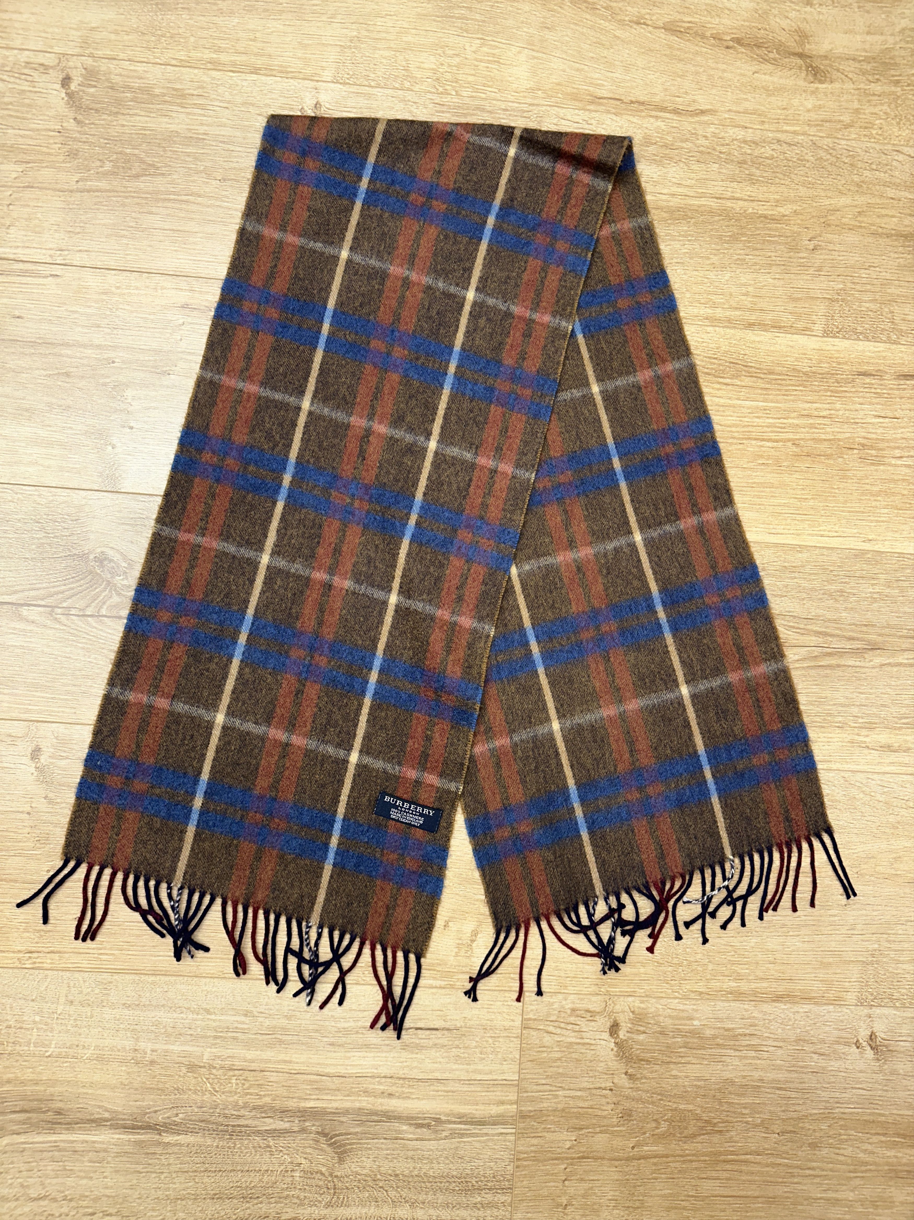 Burberry Burberry London Cashmere Tartan Check Scarf Scotland 150x30c Size ONE SIZE - 1 Thumbnail