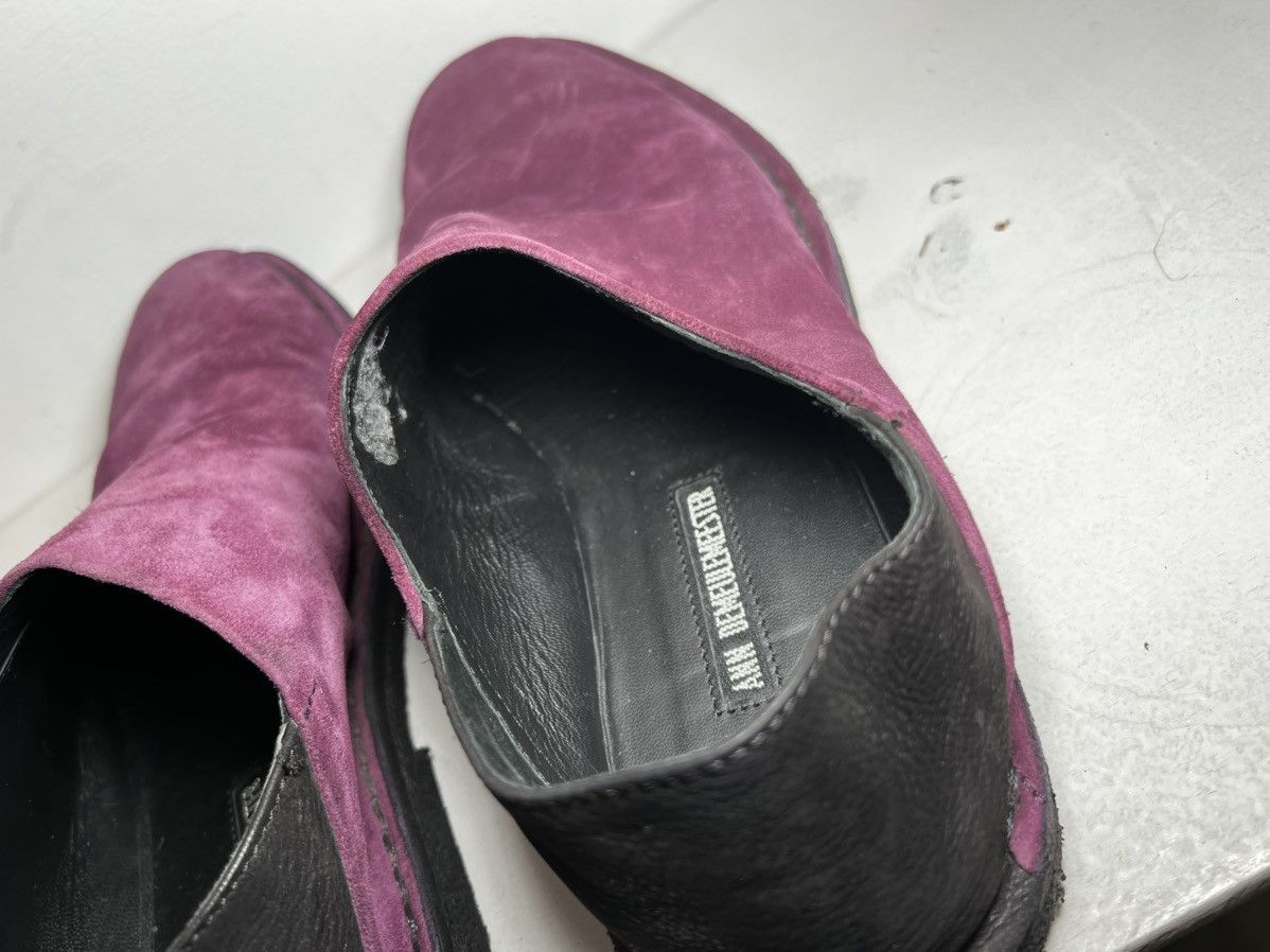 Purple and Black Suede Slip ONS