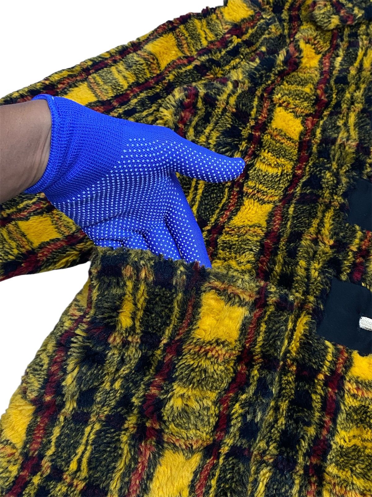 Jean Paul Gaultier Jean Paul Gaultier Junior FW1991 Yellow Tartan Faux Fur Coat Size US M / EU 48-50 / 2 - 6 Thumbnail