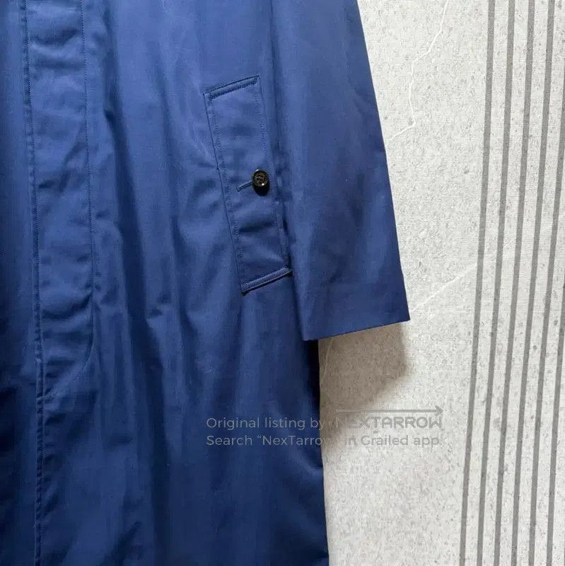 Burberry Burberry Blue Cotton Check Men’s Trench Coat. Size US L / EU 52-54 / 3 - 7 Thumbnail