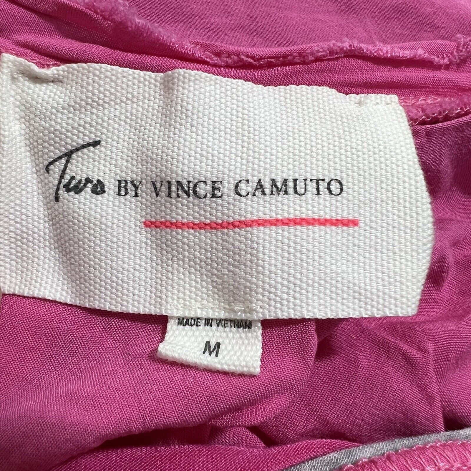 Vince Camuto Vince Camuto Medium Splitback Pink Striped T Shirt Crewneck Size M / US 6-8 / IT 42-44 - 3 Thumbnail