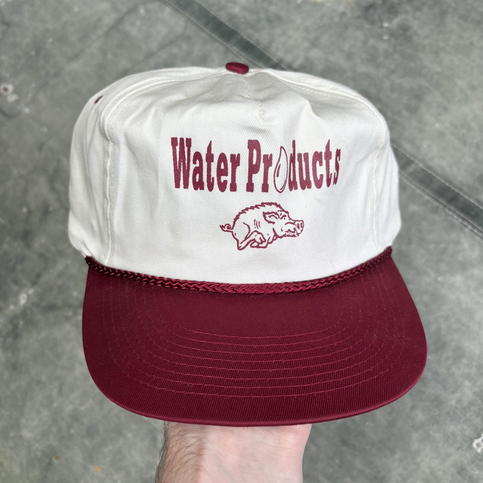 Vintage Vintage 90s Deadstock Arkansas Razorbacks Rope Trucker Hat Size ONE SIZE - 1 Thumbnail