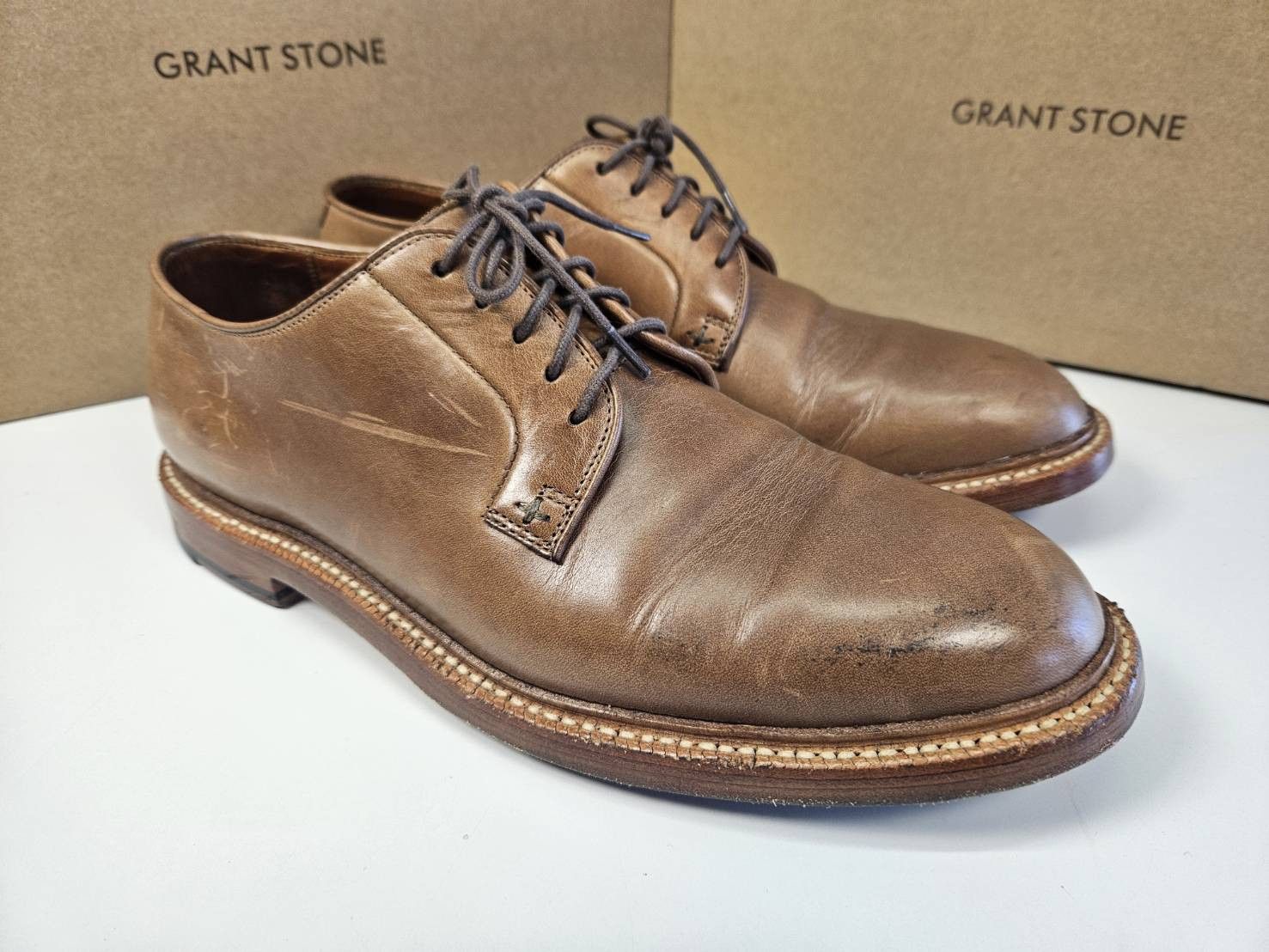 Grant Stone Grant Stone Plain Toe Blucher Size US 10 / EU 43 - 2 Thumbnail