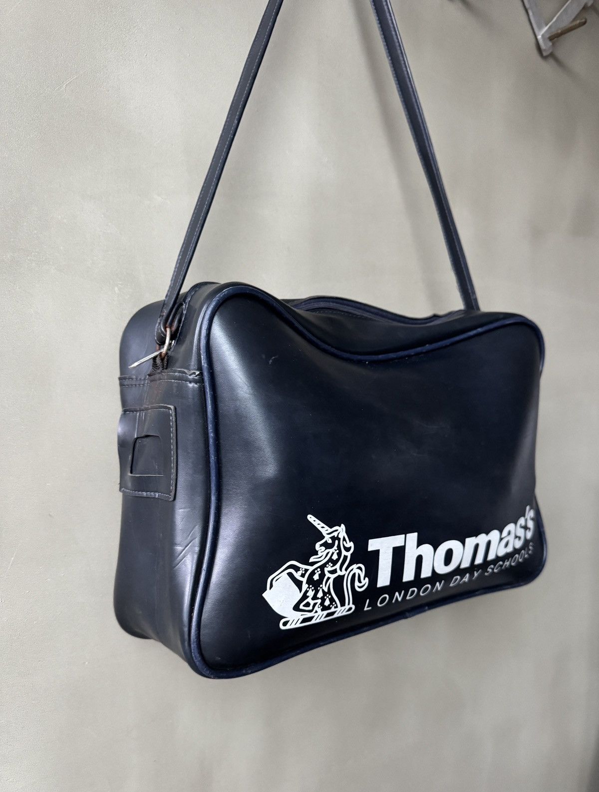 Vintage 70s Thomas’s London Day School Book Bag Shoulder Bag Size ONE SIZE - 2 Thumbnail