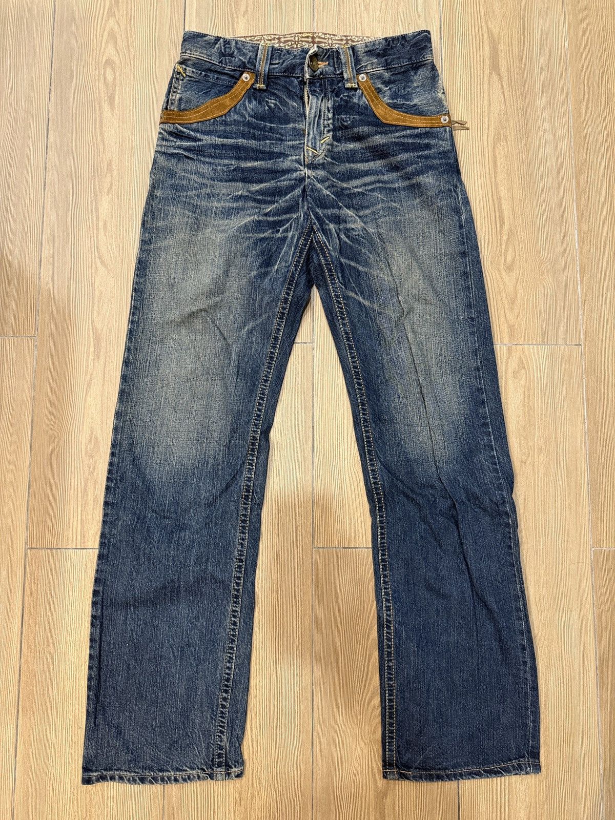 If Six Was Nine Edwin Exclusive Vintage Cowboy Suede Pocket Size US 29 - 1 Thumbnail