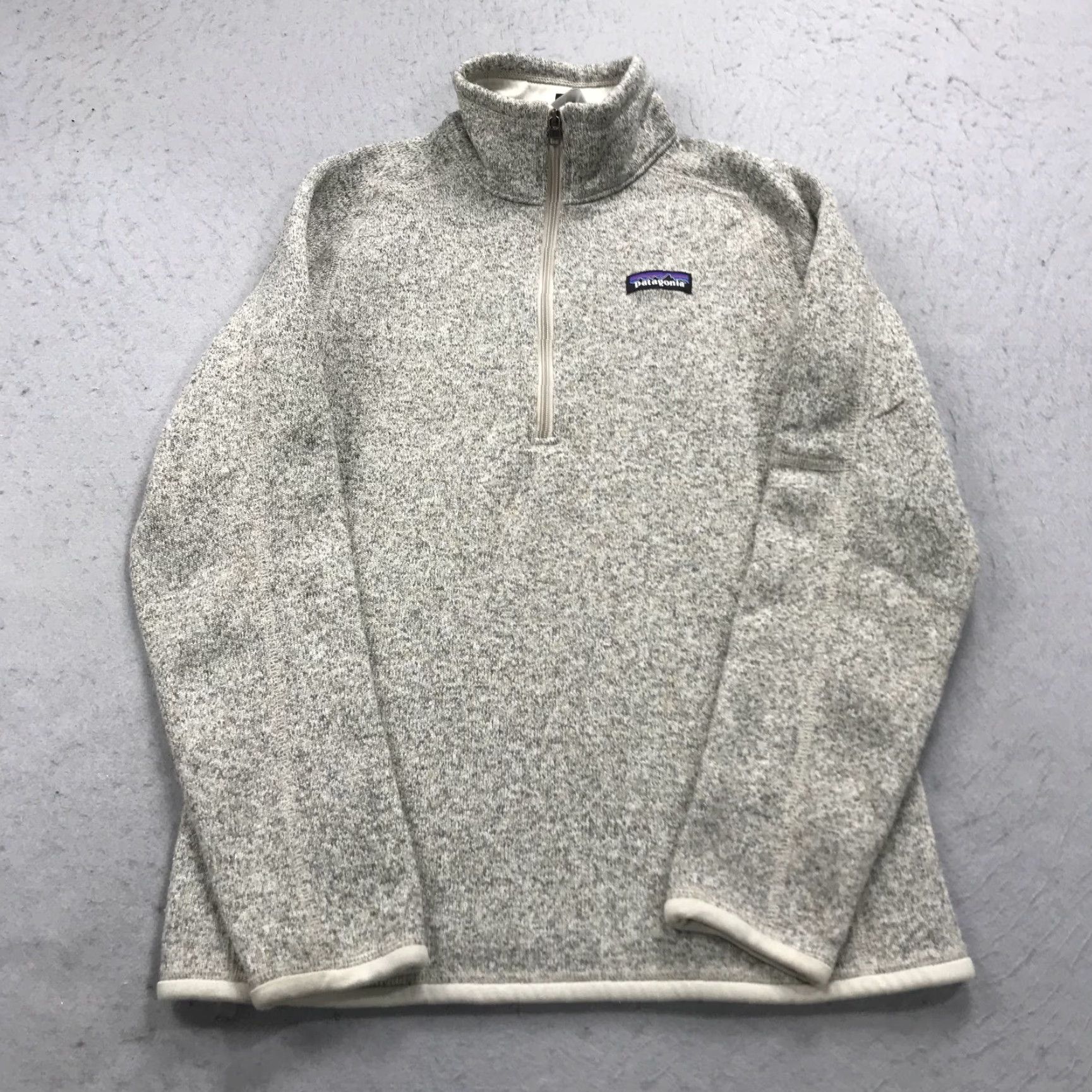 Patagonia Patagonia Better Sweater Womens M Beige 1/4 Zip Pullover Fleece Hiking Jacket Size M / US 6-8 / IT 42-44 - 2 Thumbnail