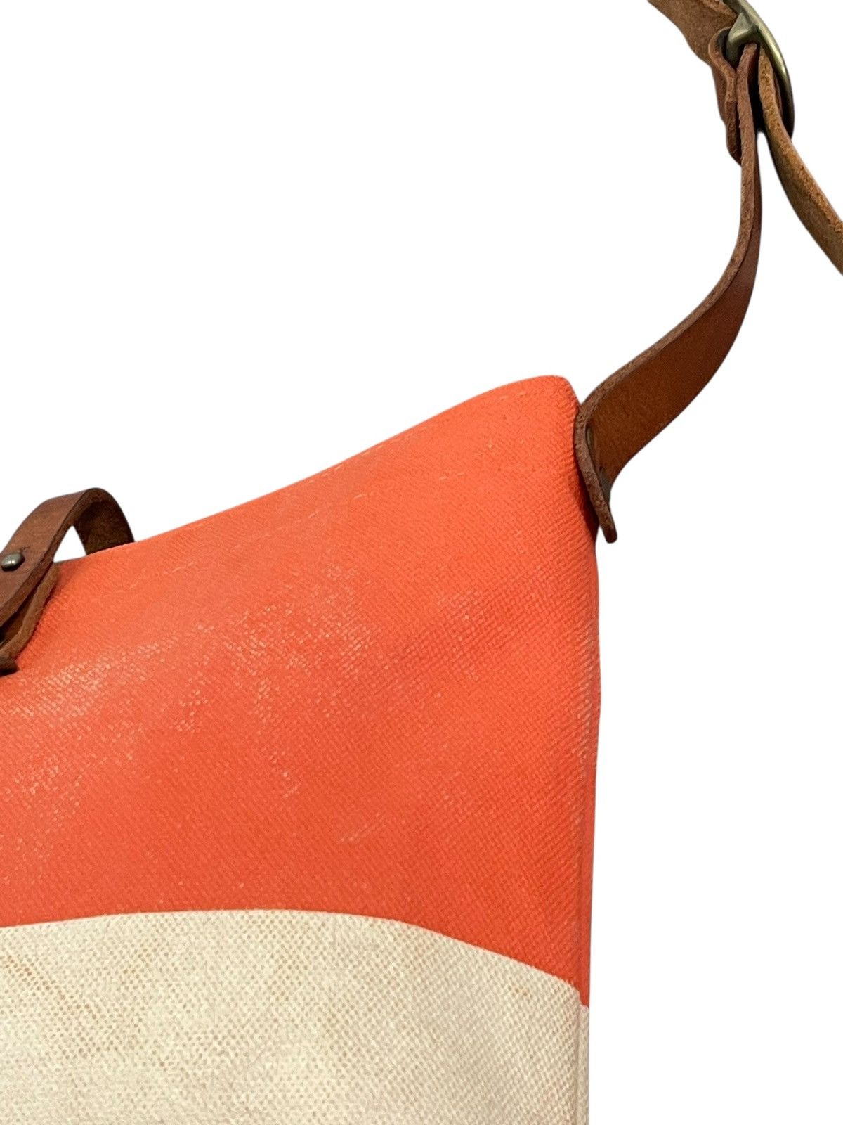 Comme des Garcons × Stussy Leather Cotton Coated Sunset Craftman Cross Body Bag 7🟩 Size ONE SIZE - 8 Thumbnail