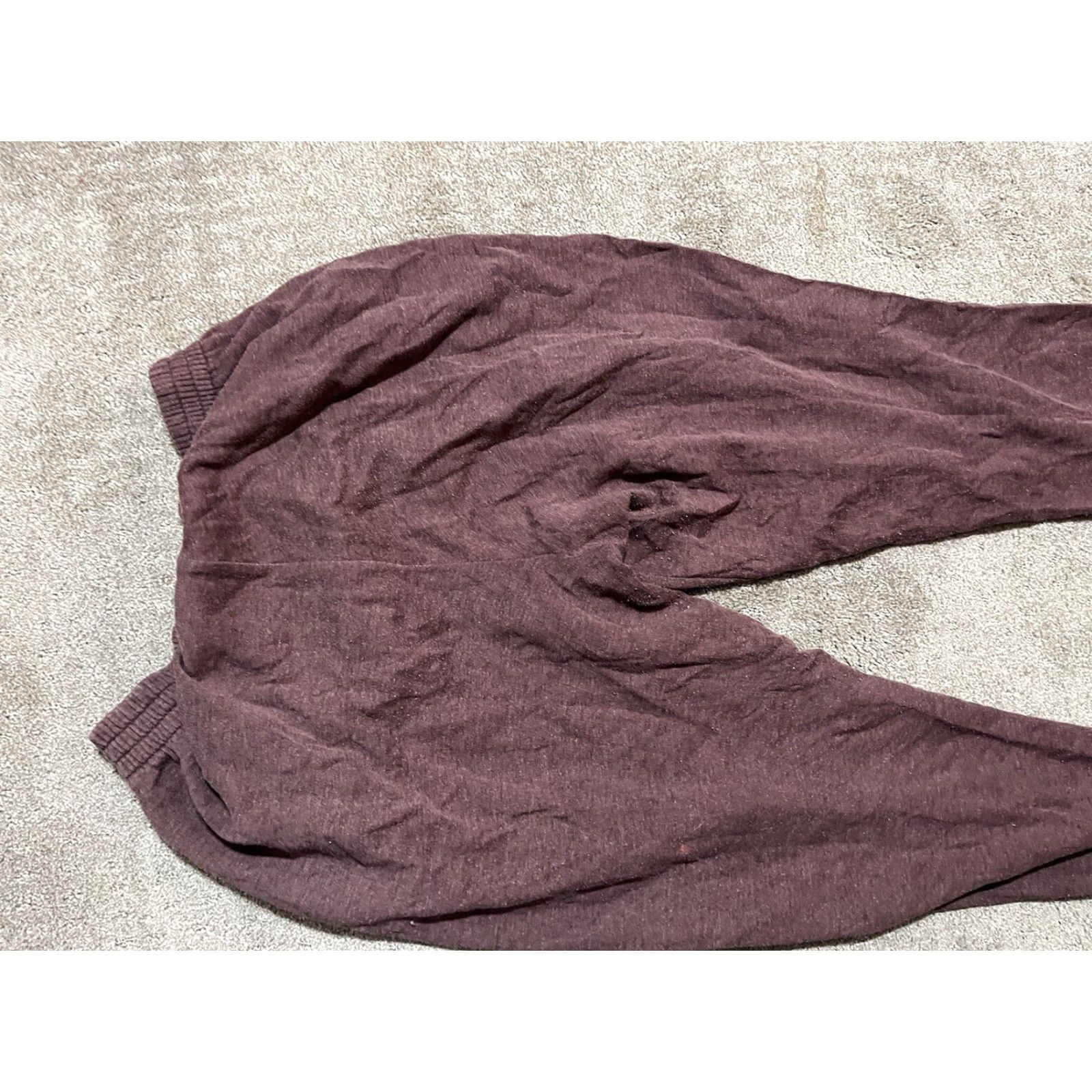 Victoria's Secret Victoria's Secret PINK Sweatpants Women M Maroon Jogger Drawstring Elastic Waist - Distress Logo Casual Activewear Size 32" / US 10 / IT 46 - 4 Thumbnail