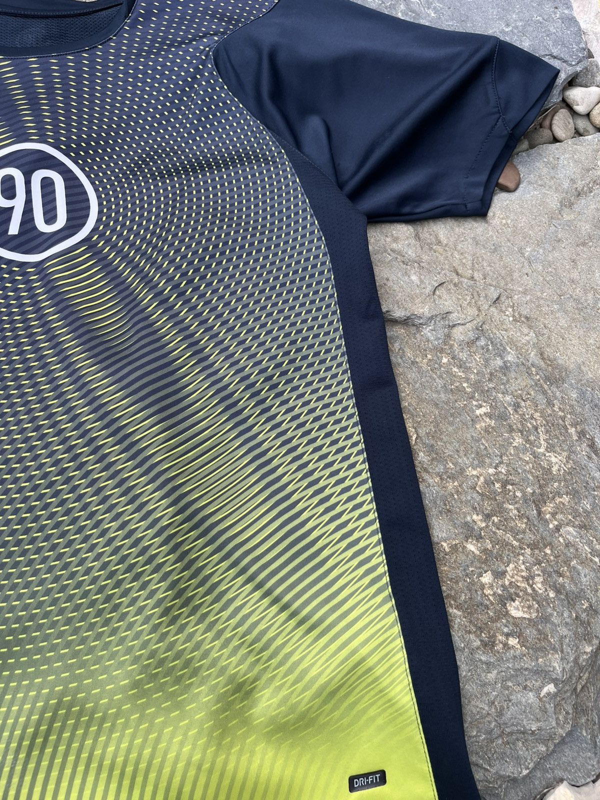 Nike × Vintage Vintage 90s Nike Total 90 y2k soccer jersey tee hype t-shirt Size US S / EU 44-46 / 1 - 9 Thumbnail