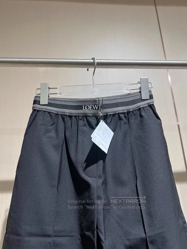 Loewe Loewe size XS Black Wool Wide Leg Pants Size 22" - 3 Thumbnail