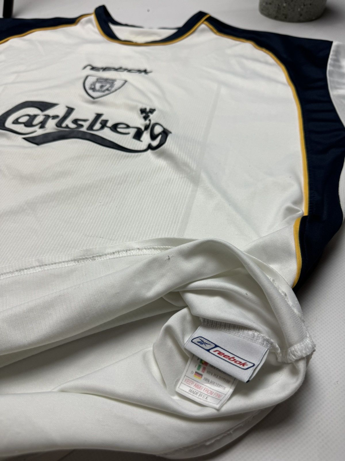 Reebok × Vintage Rare vintage Reebok Liverpool #9 Diuf soccer jersey y2k Size US L / EU 52-54 / 3 - 9 Thumbnail