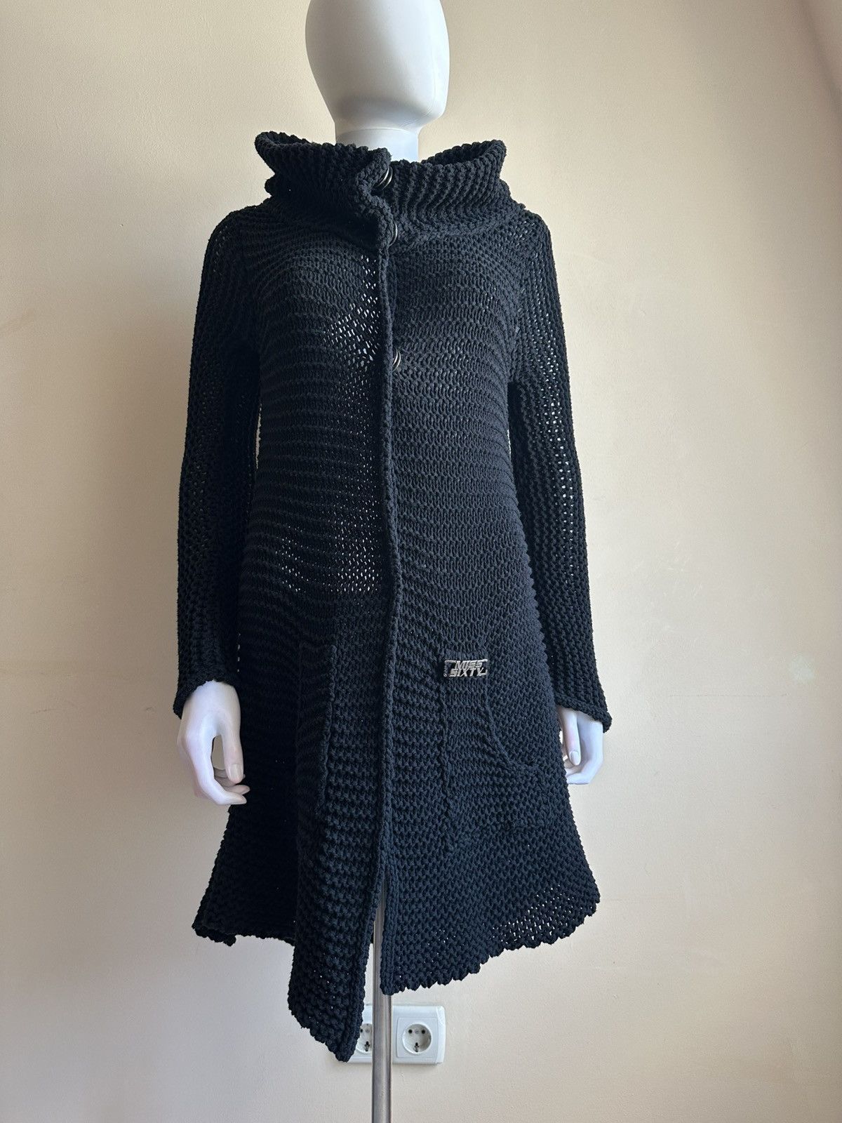 Miss Sixty Vintage Miss Sixty Cable Knit Coat Sexy y2k Awant Garde Size S / US 4 / IT 40 - 2 Thumbnail