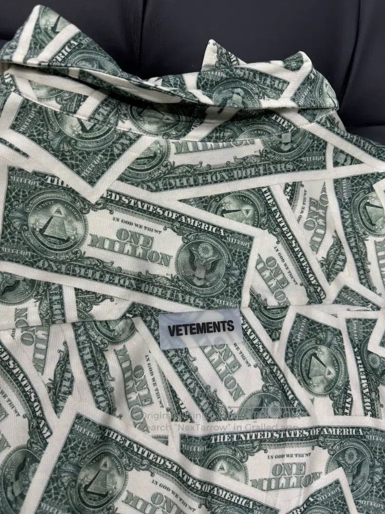 Vetements Vetements Dollar Bill Shirt Size US S / EU 44-46 / 1 - 3 Thumbnail