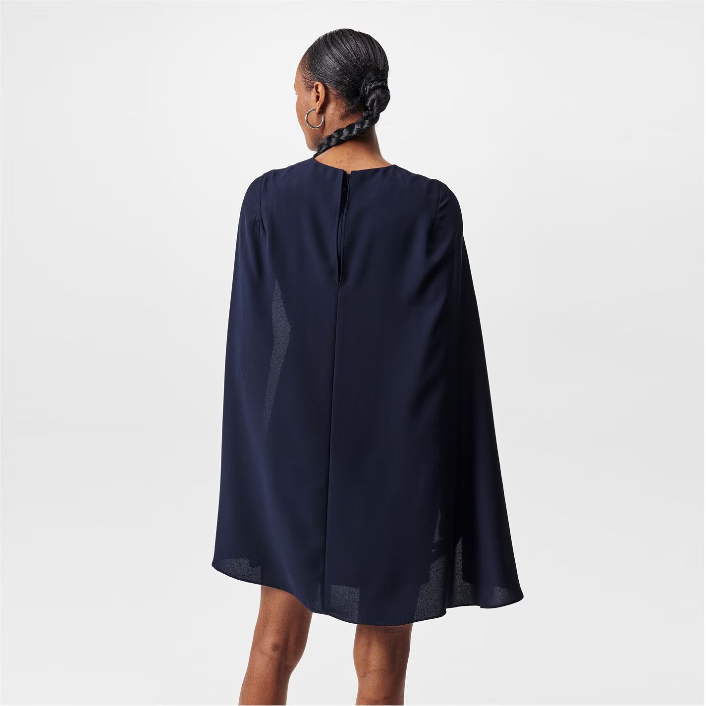 Lauren Ralph Lauren o1g2r1mq0825 Rayzelle Dress in Navy Size L / US 10 / IT 46 - 4 Thumbnail