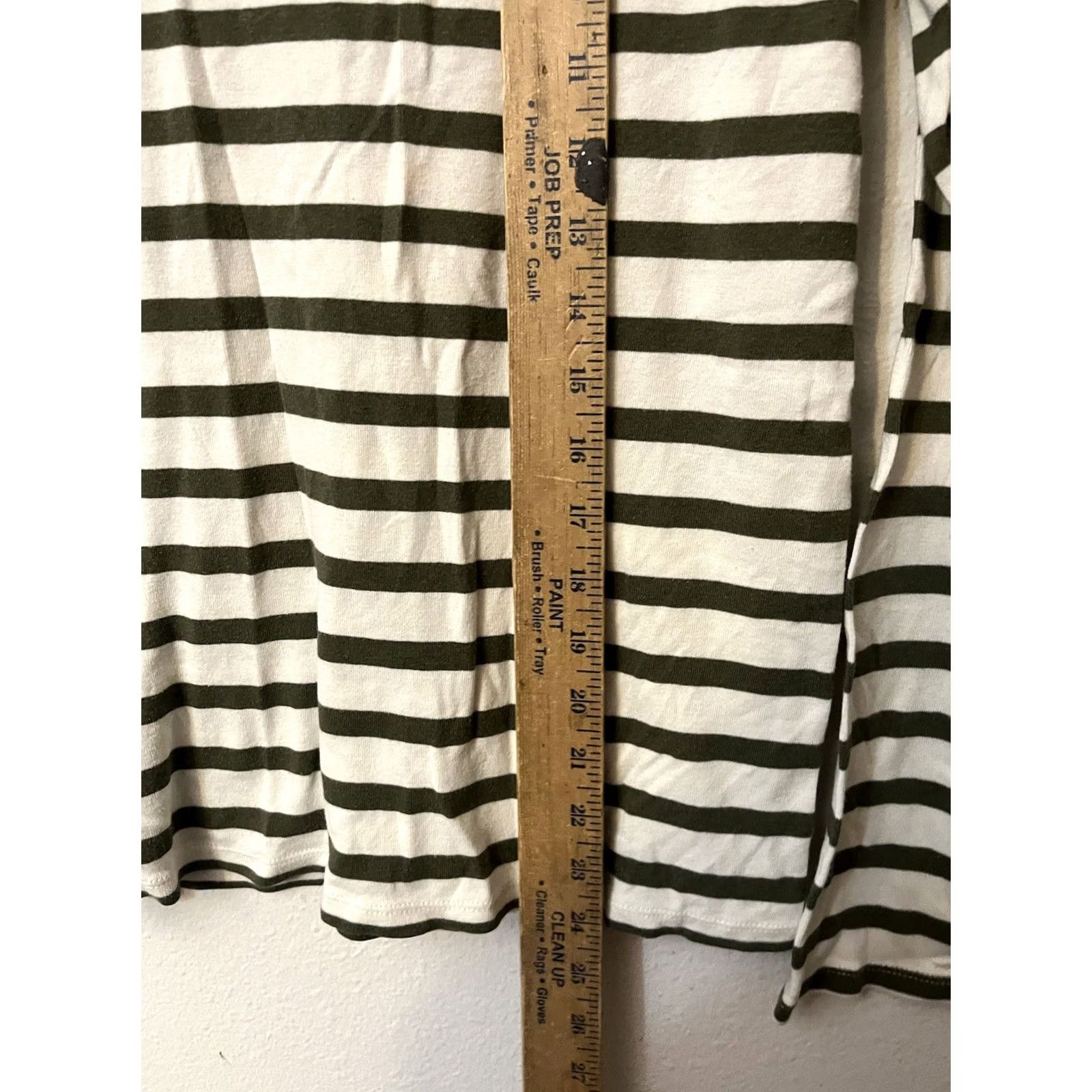 Gap Gap Favorite Tee Women Striped White Green Long Sleeve Round Neck Size M Size M / US 6-8 / IT 42-44 - 4 Thumbnail