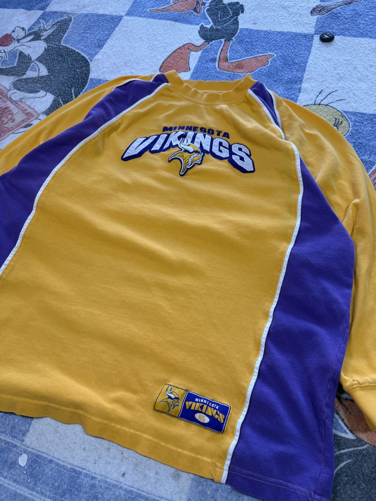 NFL Vintage Minnesota Vikings long sleeve Size US XL / EU 56 / 4 - 2 Thumbnail