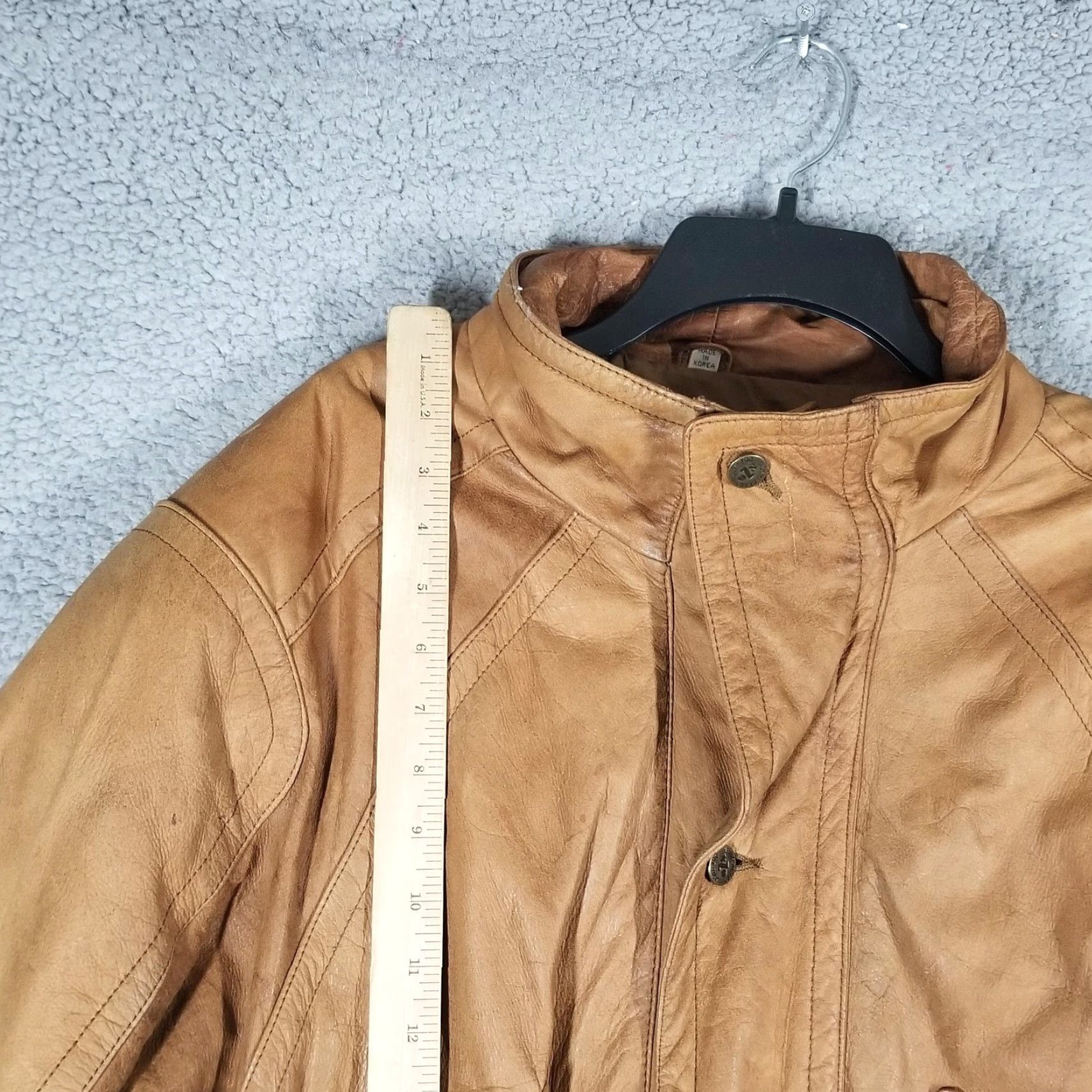 Vintage VINTAGE COOPER NZO New Zealand Outback Jacket Mens 42 Brown Leather Bomber 90s Mens Size US XS / EU 42 / 0 - 6 Thumbnail