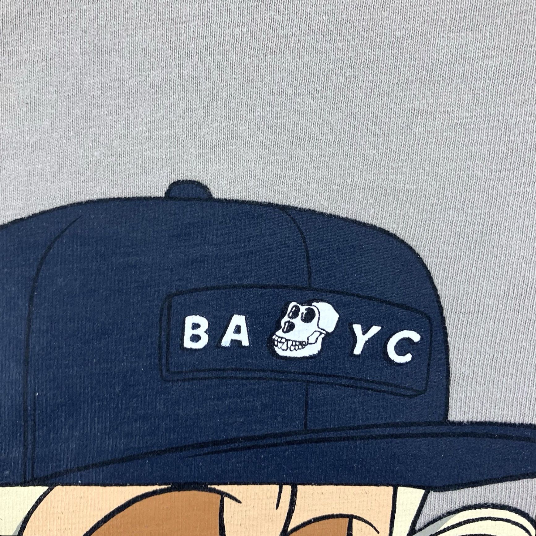 Vintage No Boundaries Oversized Bored Ape Yacht Club Graphic T-Shirt Mens Large Beige Streetwear Size US L / EU 52-54 / 3 - 6 Thumbnail