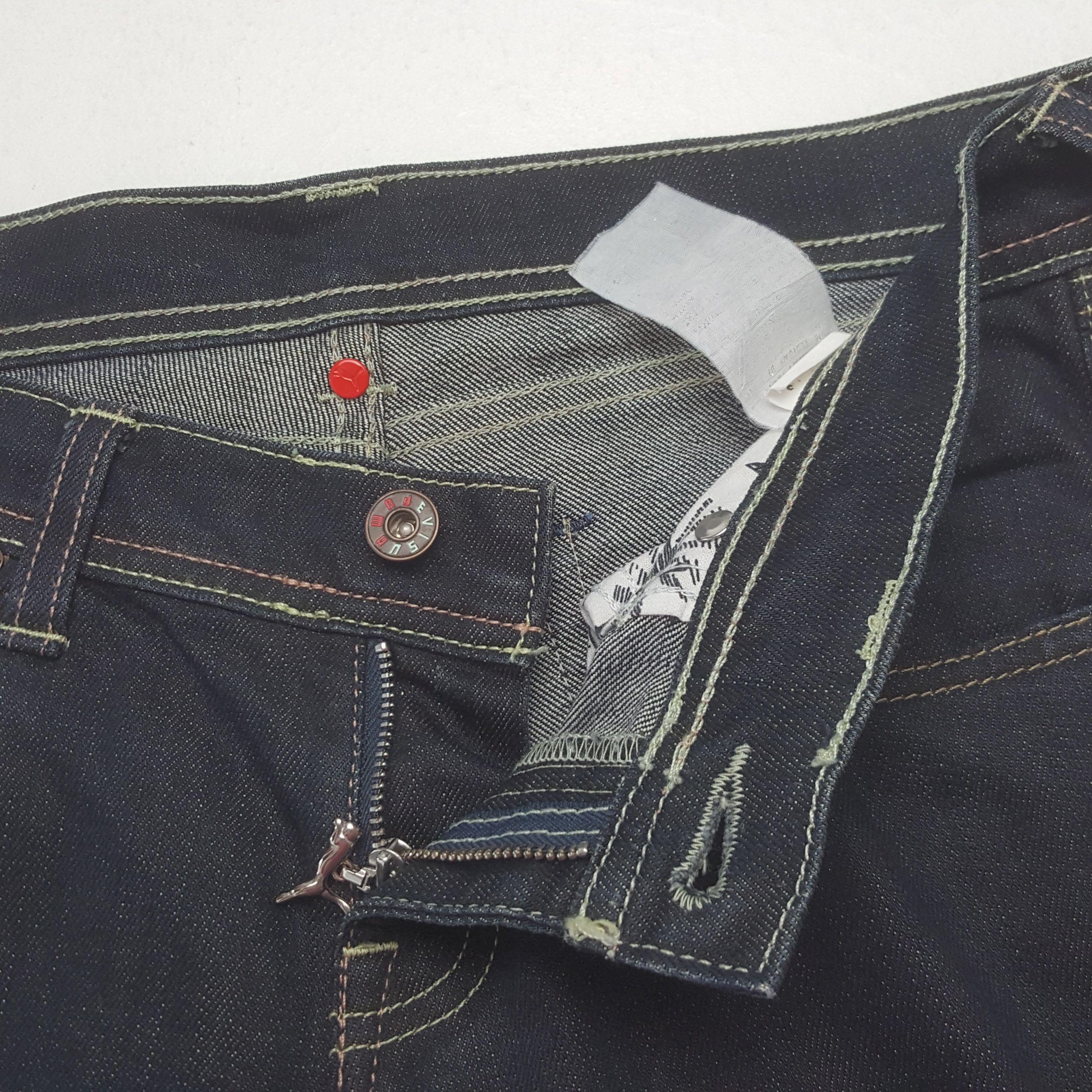 Puma Vintage Evisu Japanese Daicock Custom Denim Jeans C318N4 Size US 30 / EU 46 - 7 Thumbnail